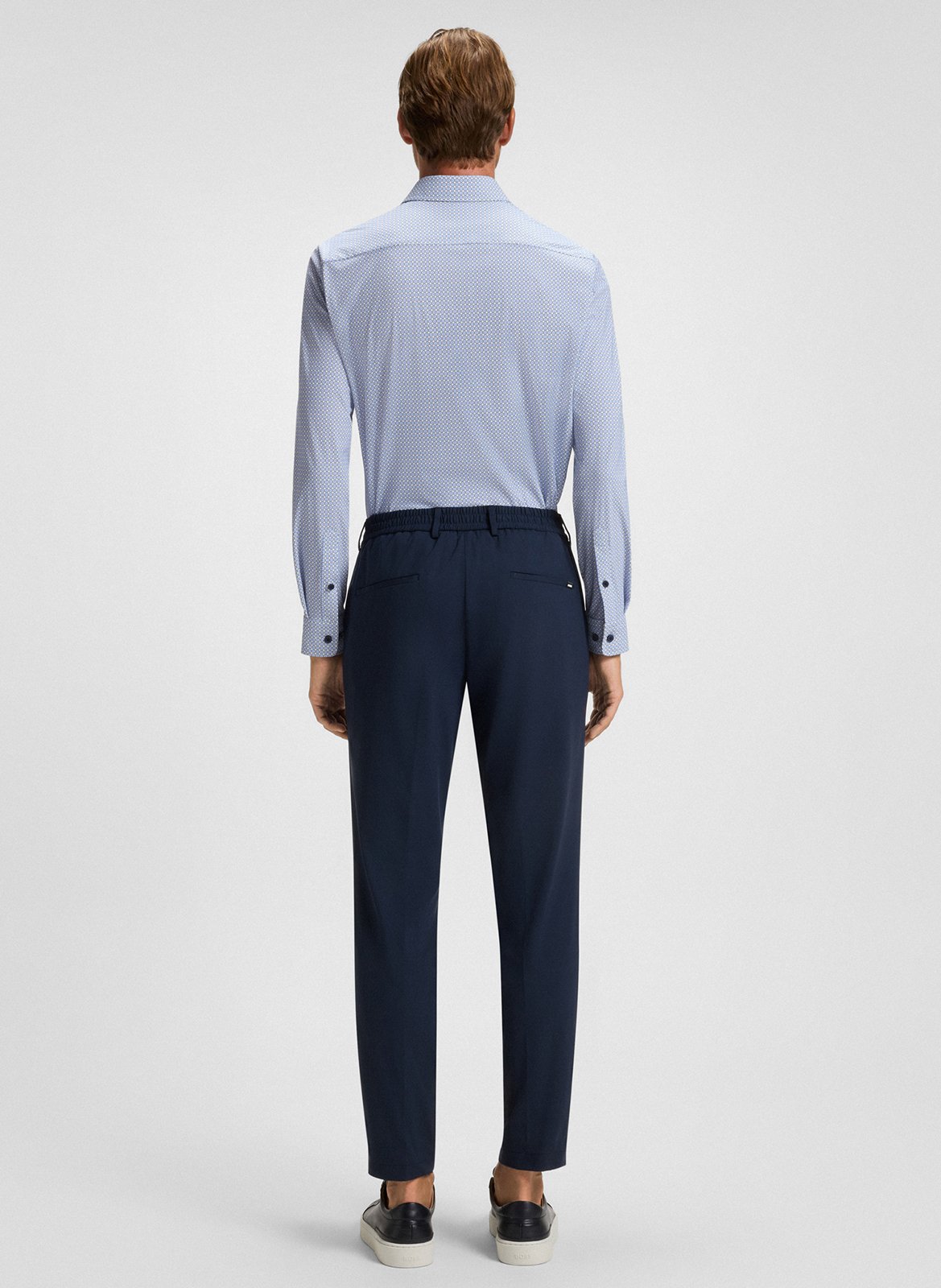 Slim-fit patterned shirt BOSS Blue