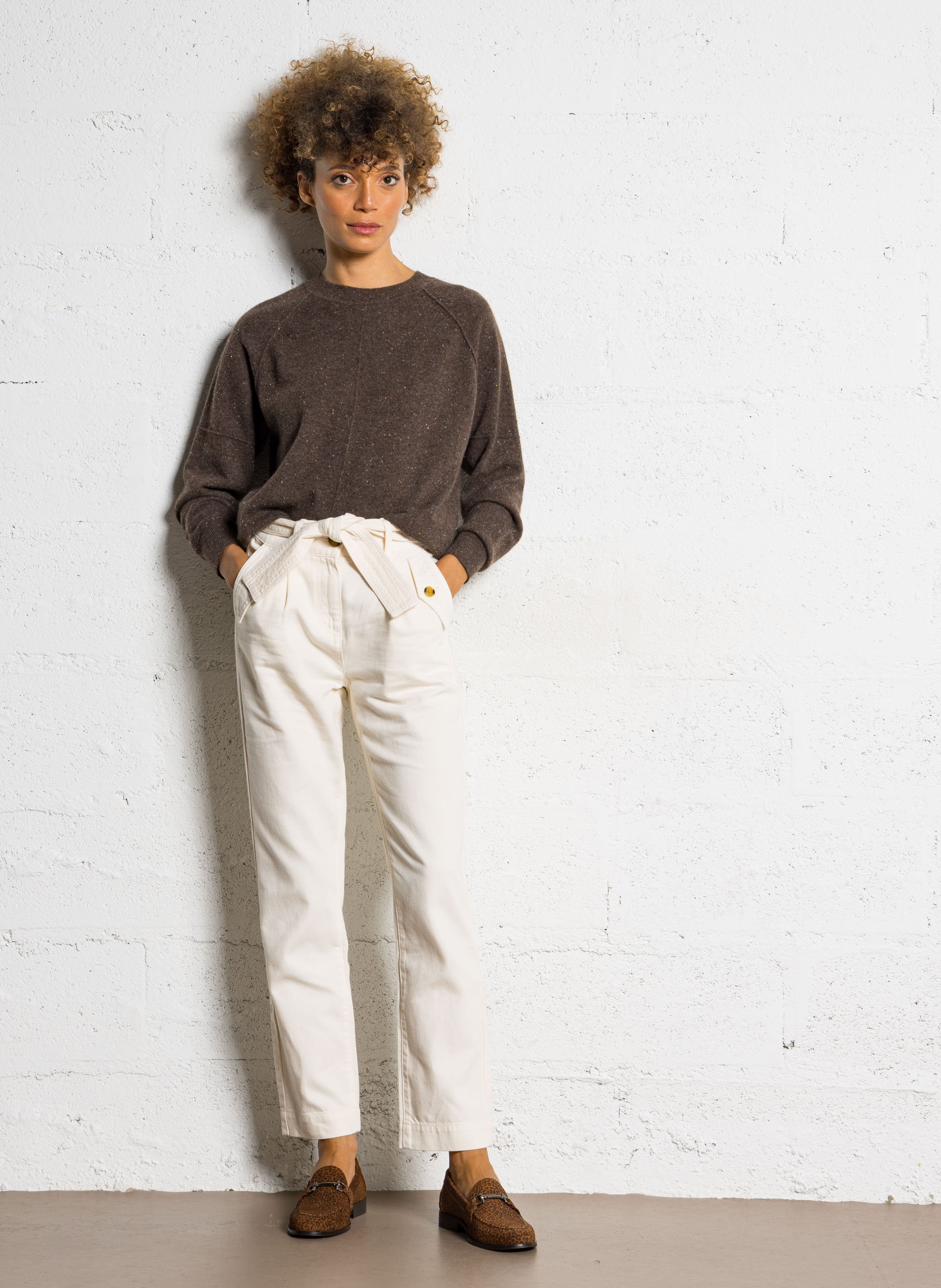 Mocassins en cuir  ONE STEP Marron