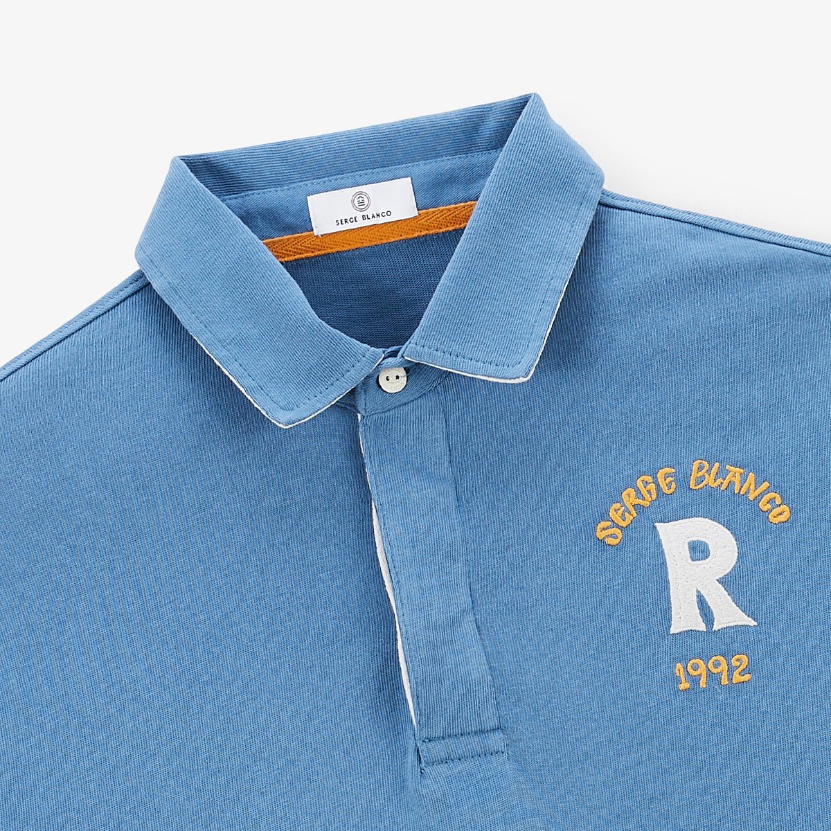 Long-sleeved rugby polo SERGE BLANCO Blue
