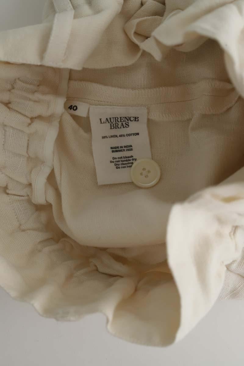 Linen mini shorts LAURENCE BRAS - Seconde Main Beige