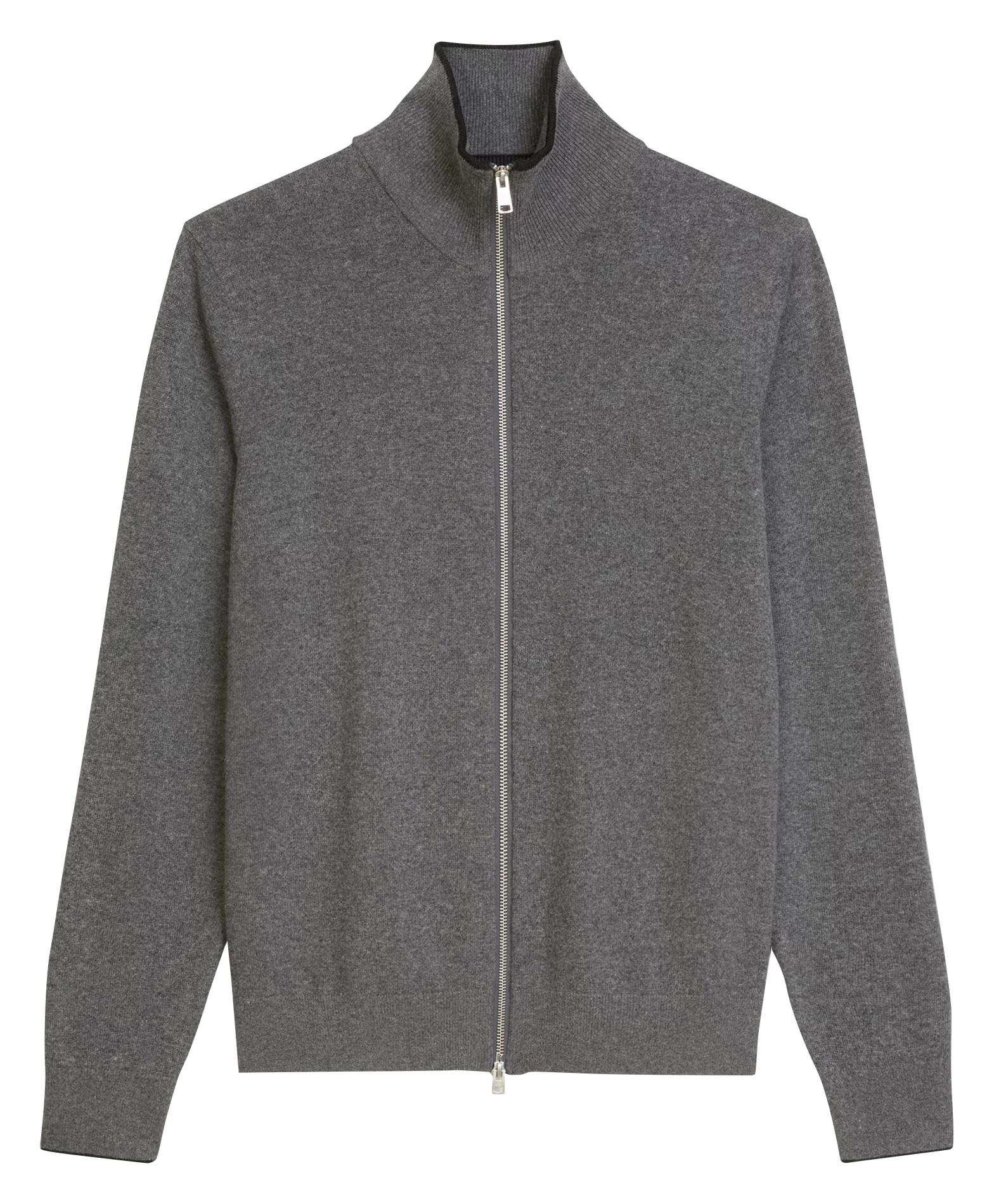 Gilet col montant en coton et en laine mélange MARC O'POLO Gris