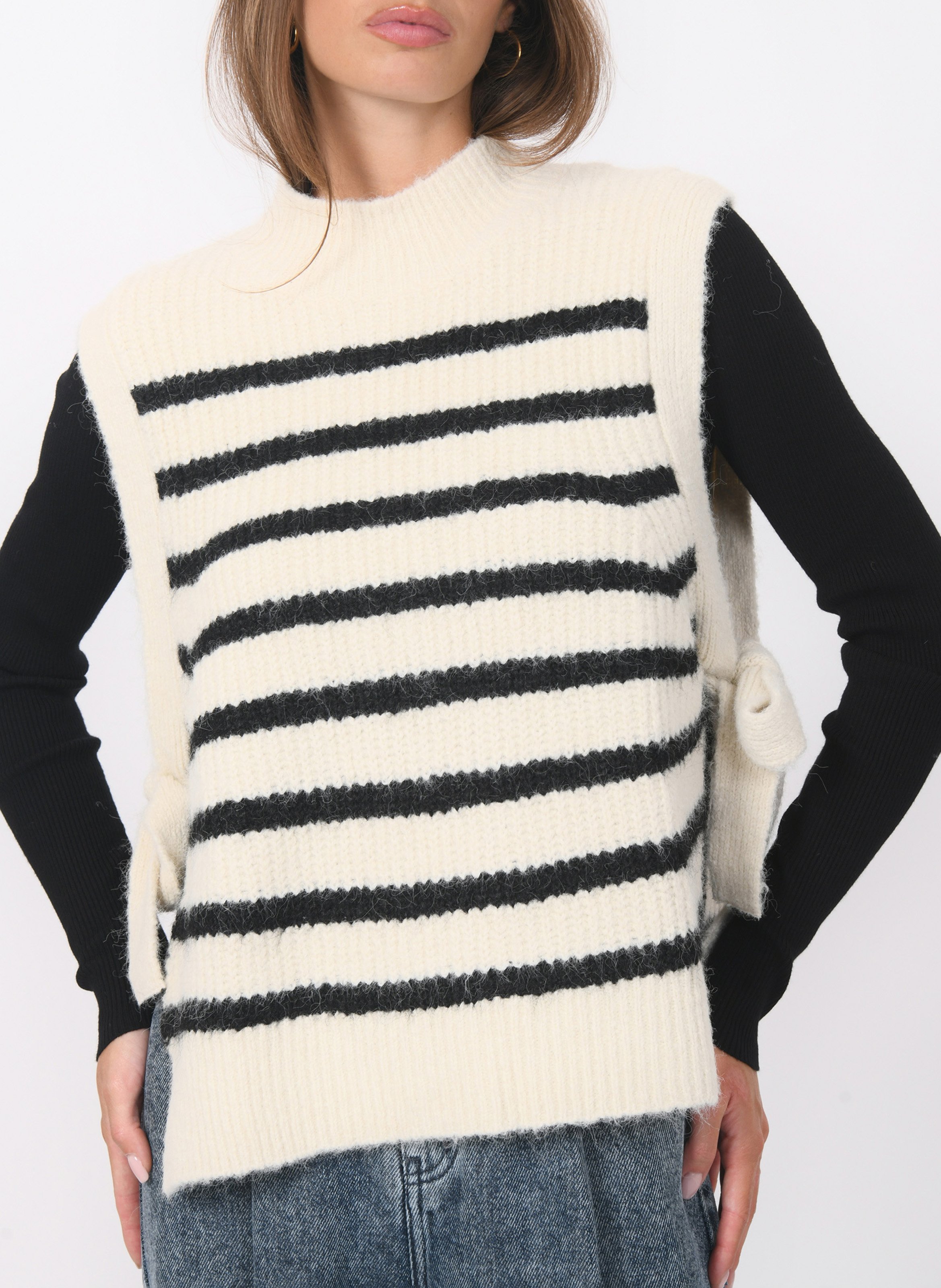 Gerade geschnittener Strickpullover KOOKAI Weiss