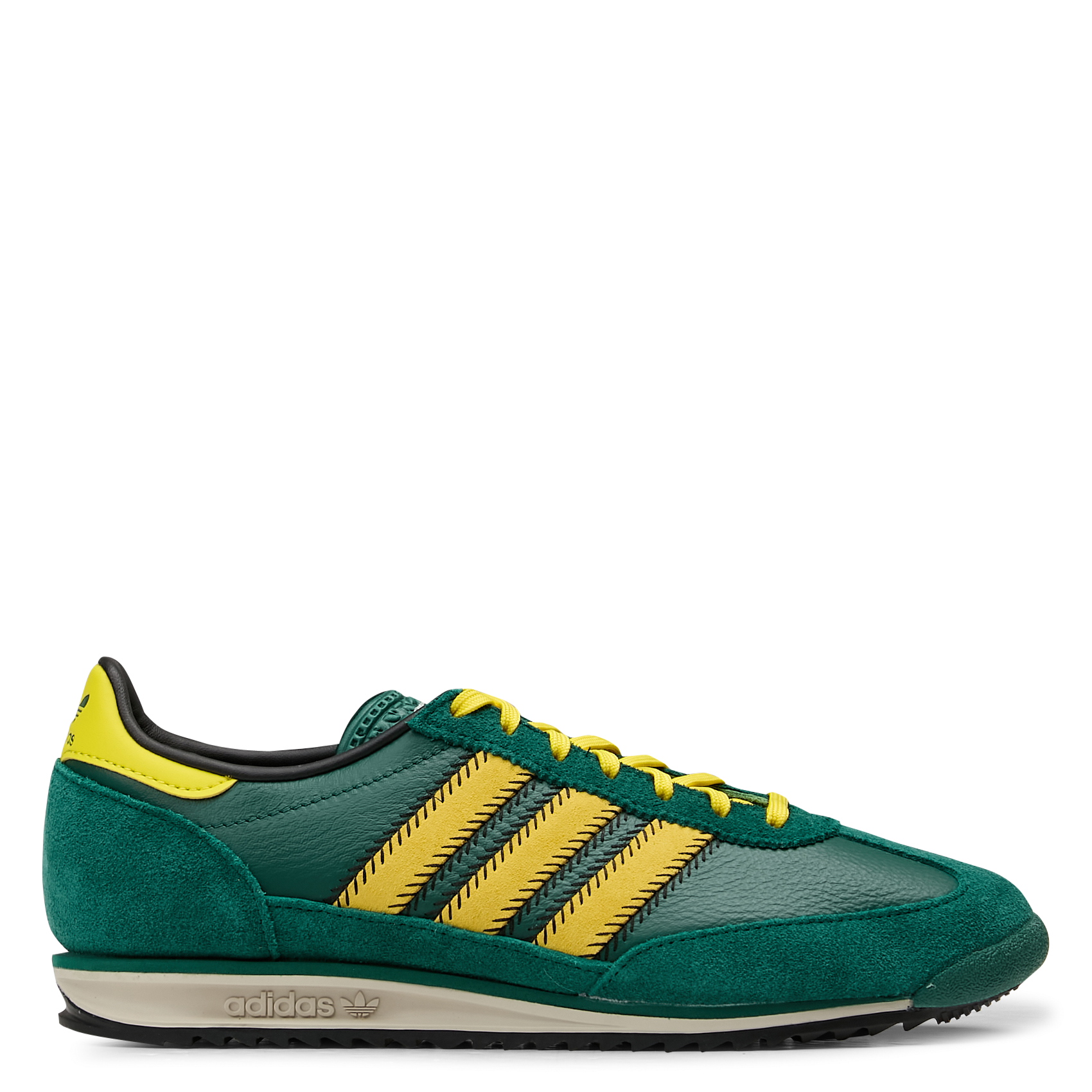 Baskets basses en cuir ADIDAS Vert