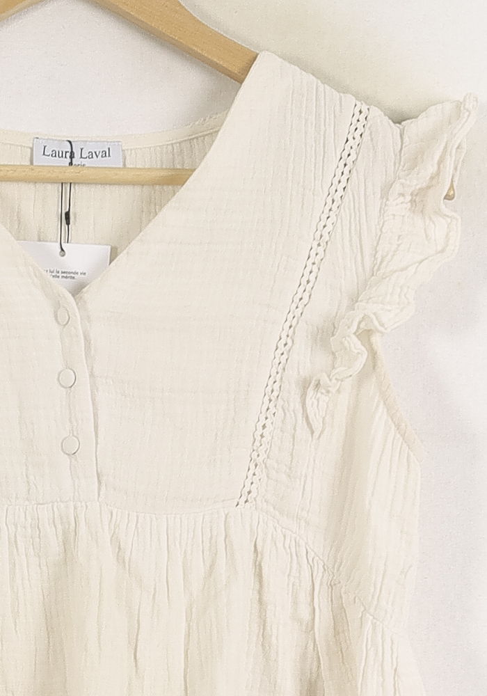 Blouse Laura Laval - Seconde Main White