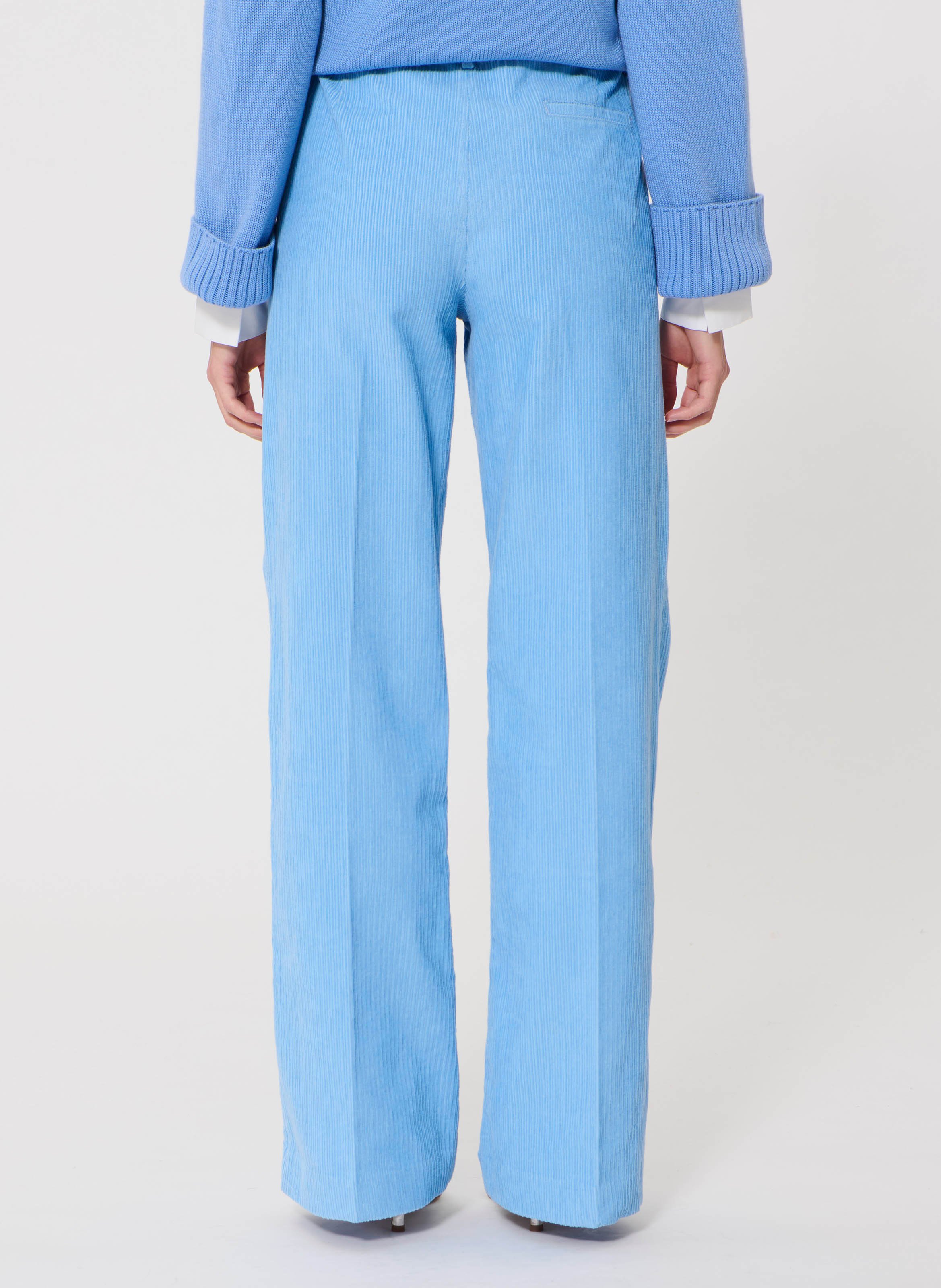 Wide corduroy trousers TARA JARMON Blue