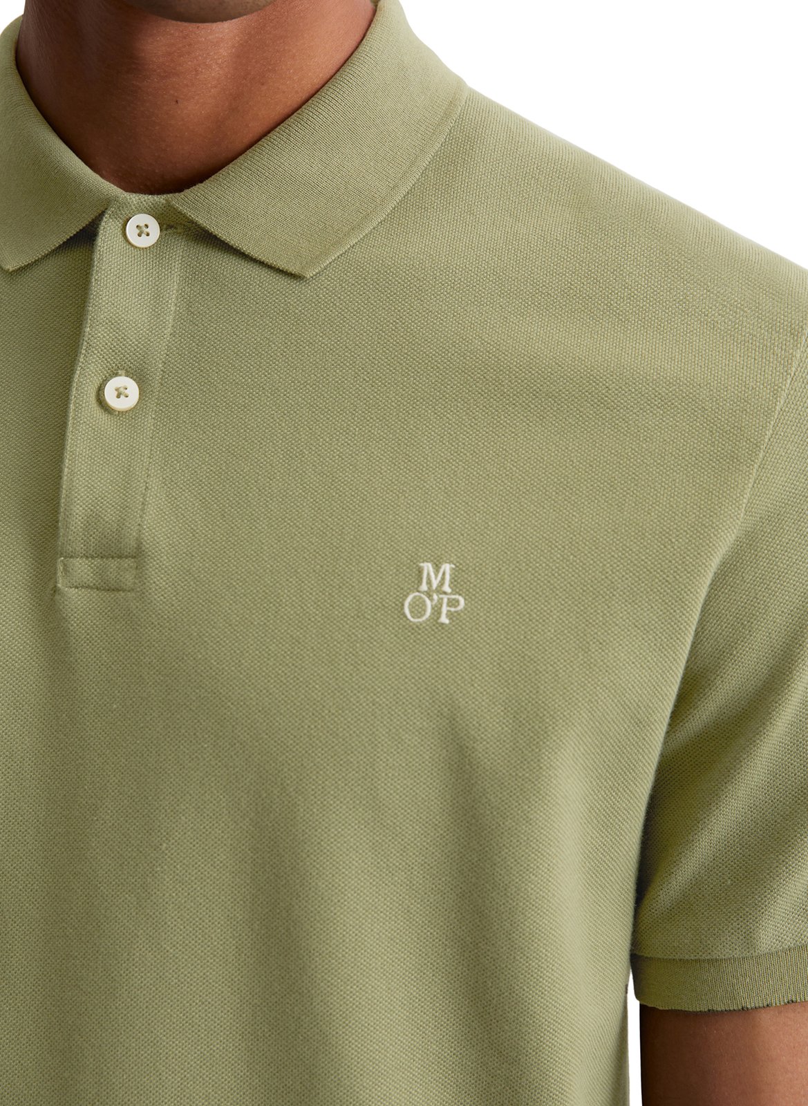 Regular-fit, katoenen polo MARC O'POLO Groen