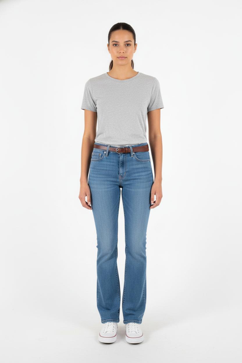 Cropped slim jeans with studs LEVI'S - Seconde main Blue