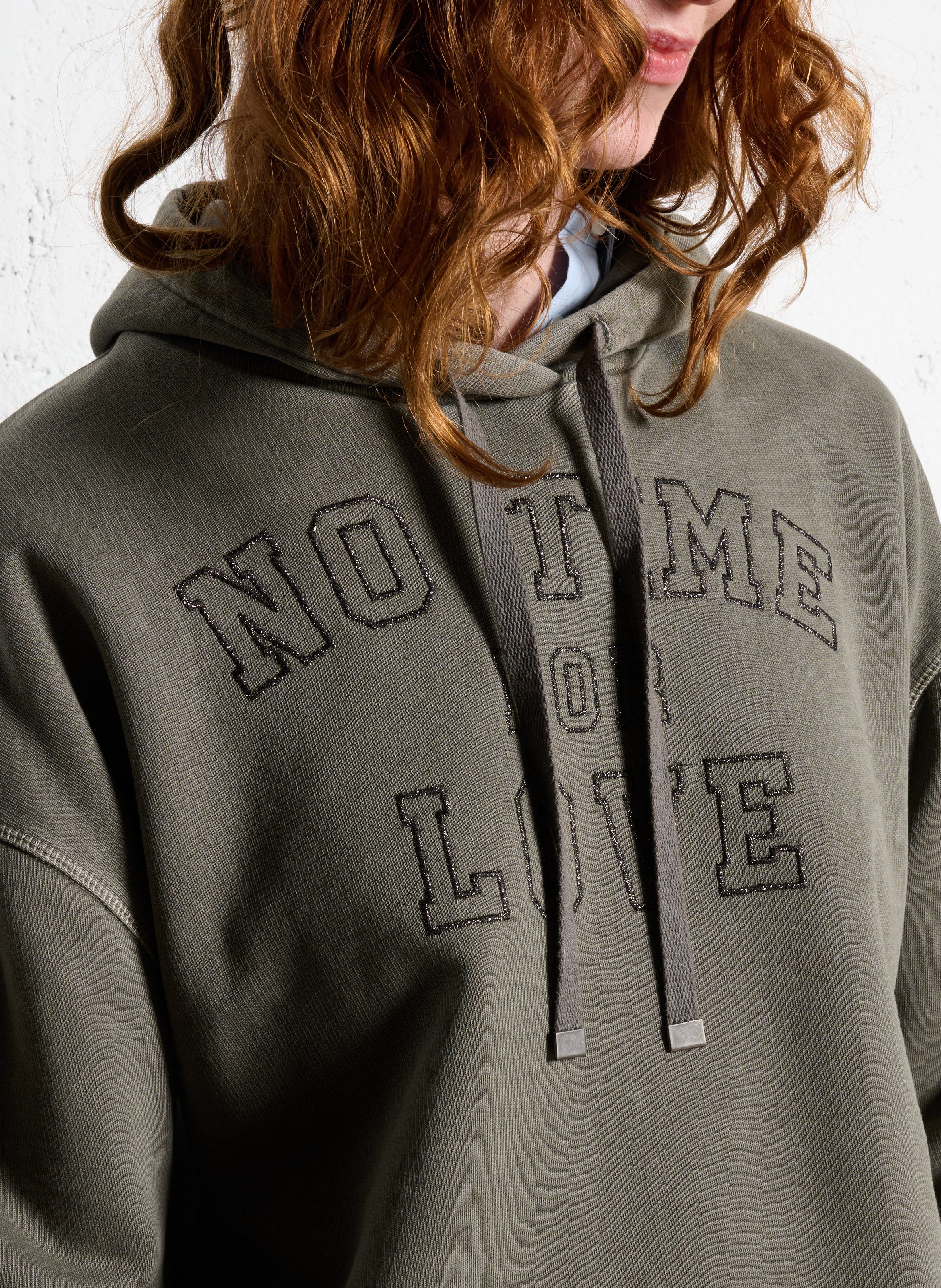 Cotton round-neck sweatshirt IKKS Khaki