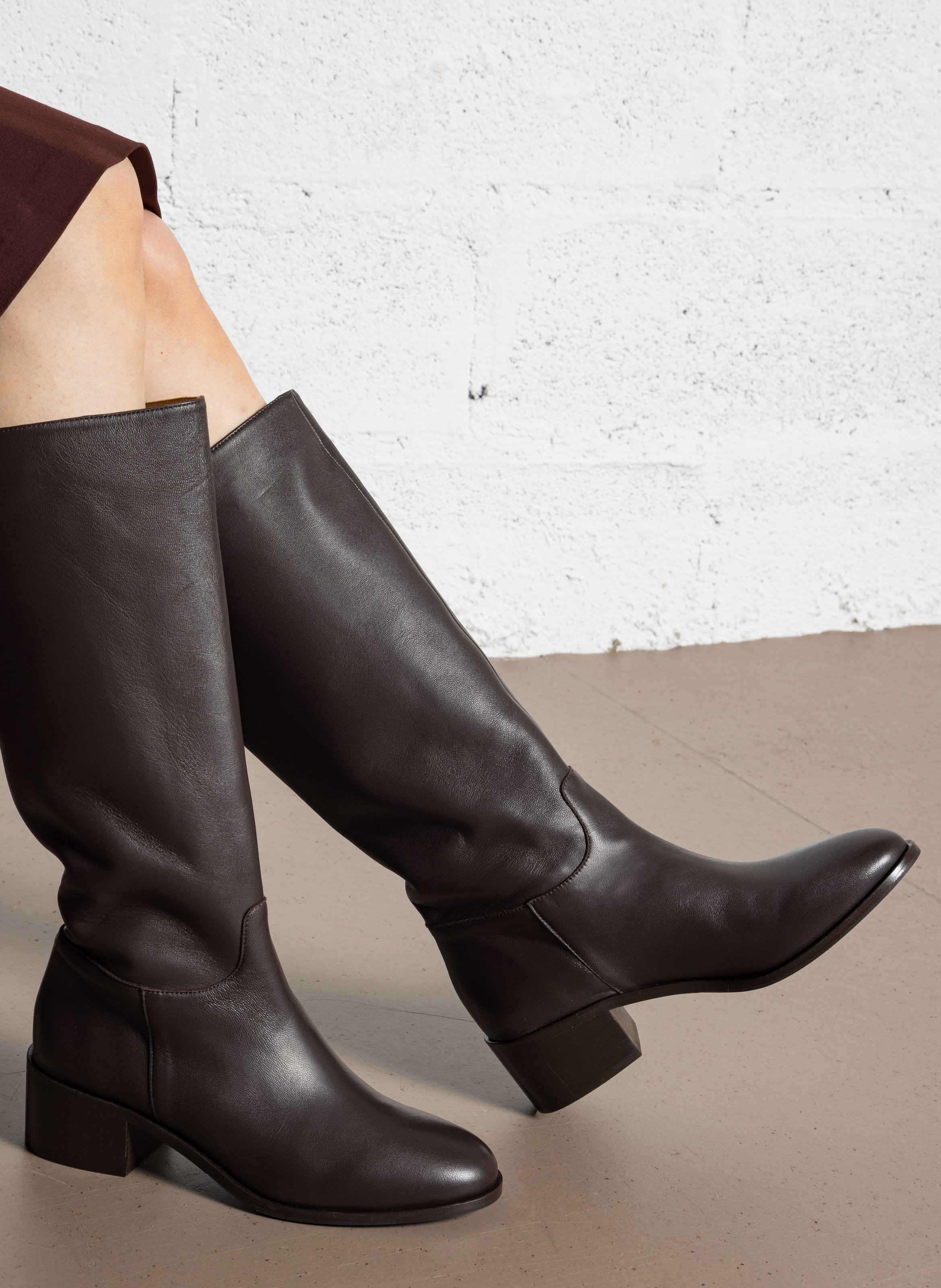 Bottes en cuir BOBBIES Marron