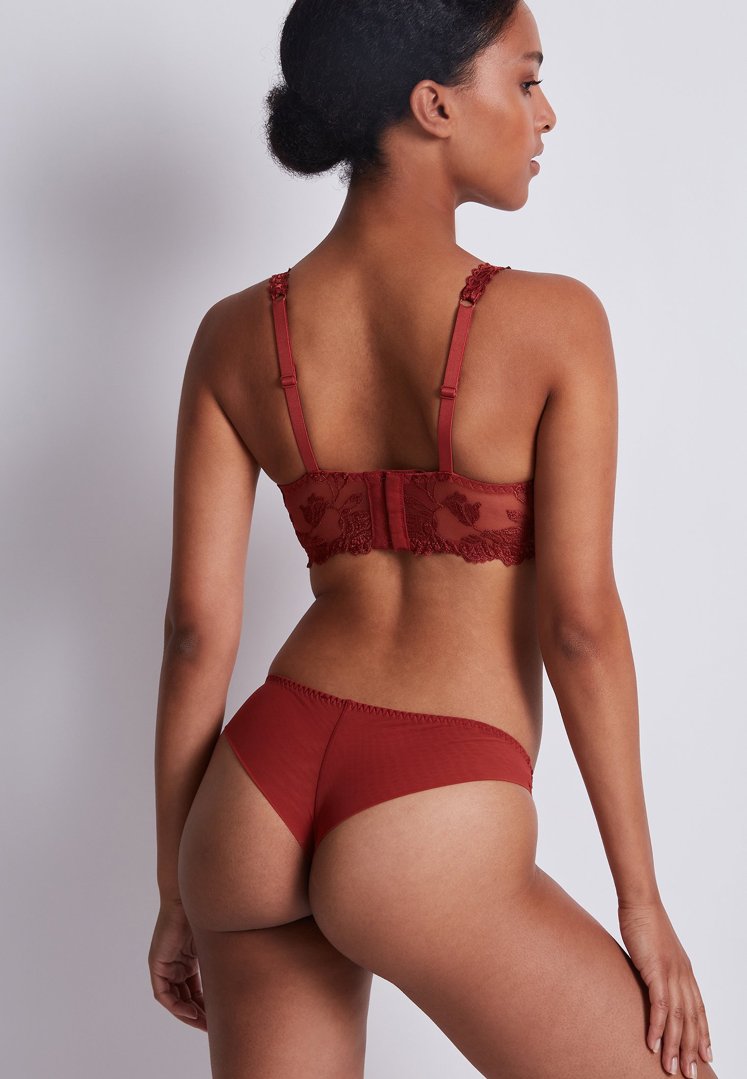 Balconette bra AUBADE Brown