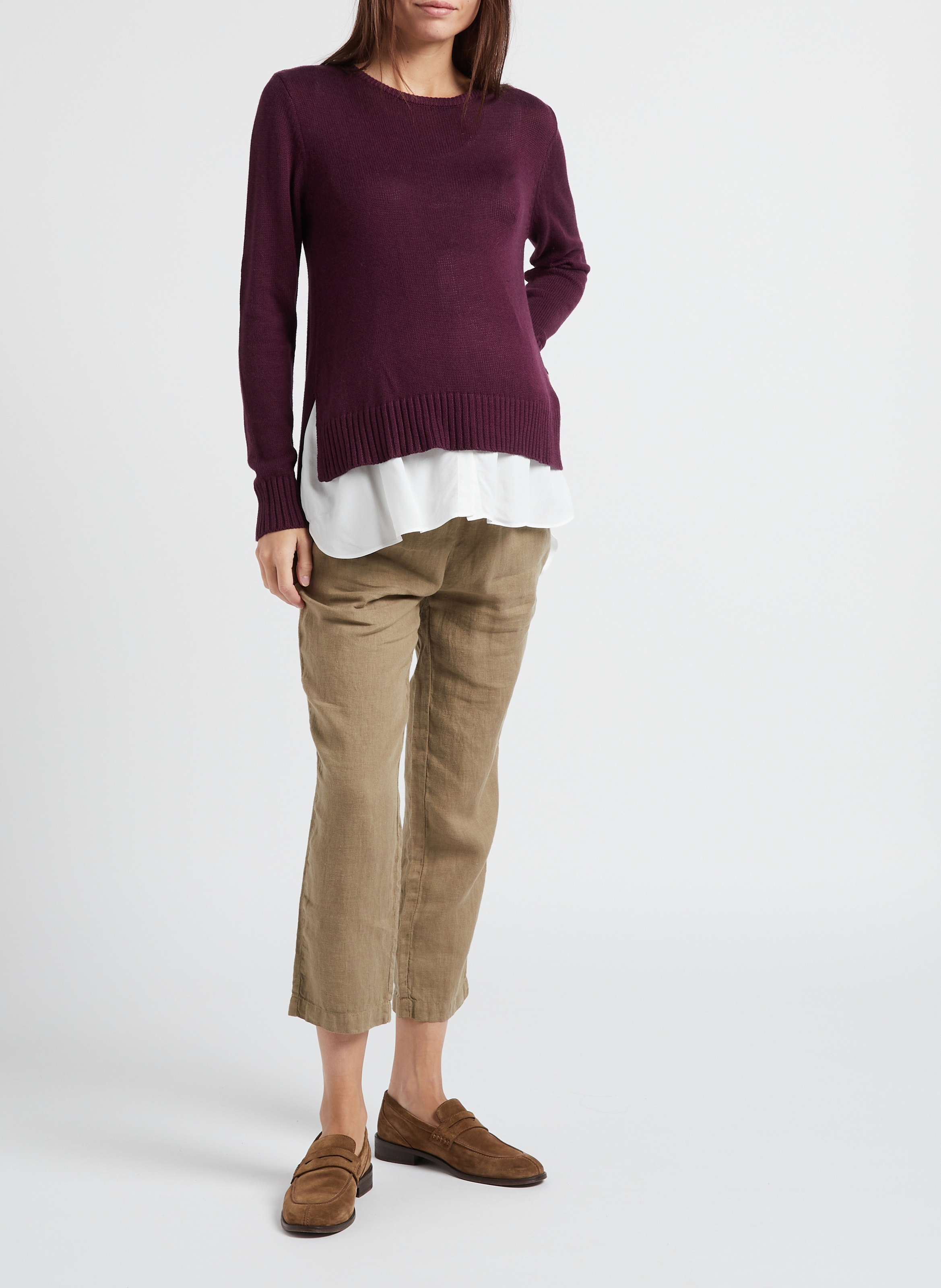 Pull grossesse et allaitement 2 en 1 SERAPHINE Rouge