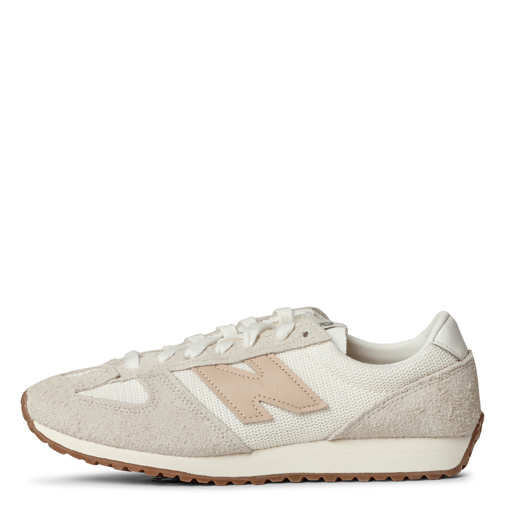 Low-top leather mix sneakers NEW BALANCE Grey