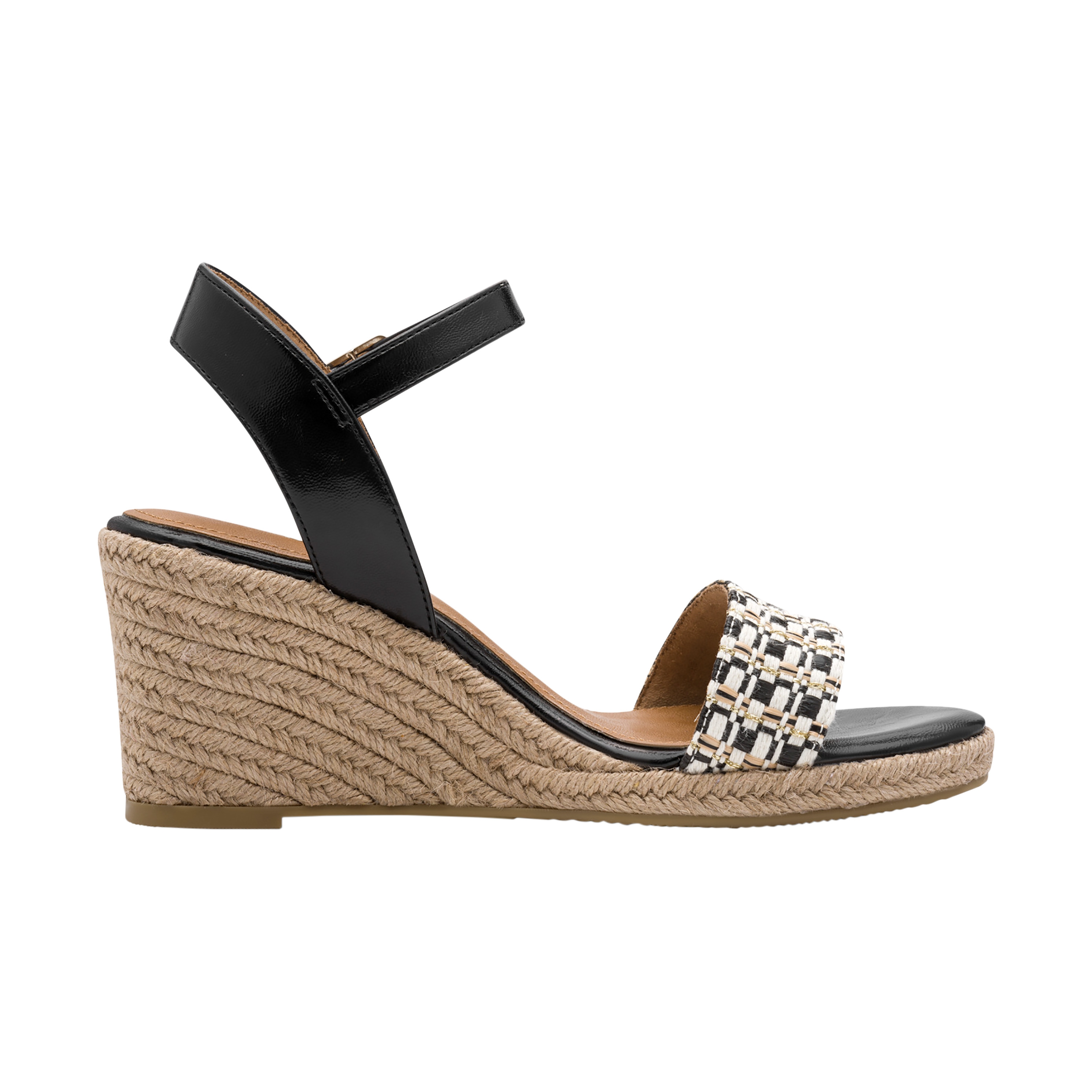 Sandales compensées à brides TAMARIS Noir