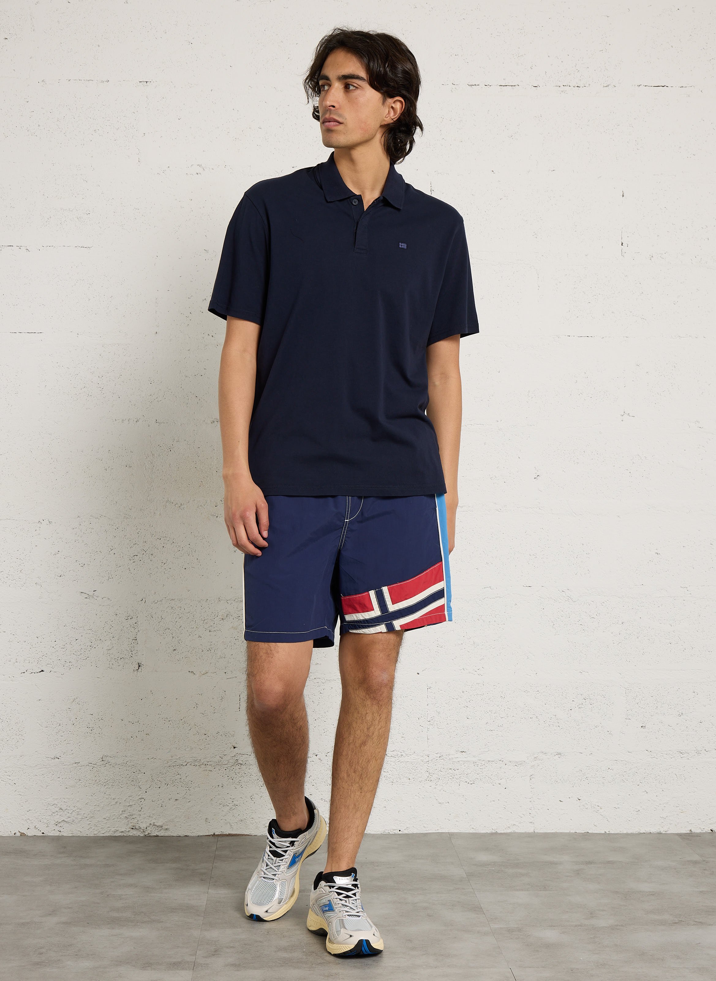 Besticktes Poloshirt aus Baumwolle, Regular Fit NAPAPIJRI Blau