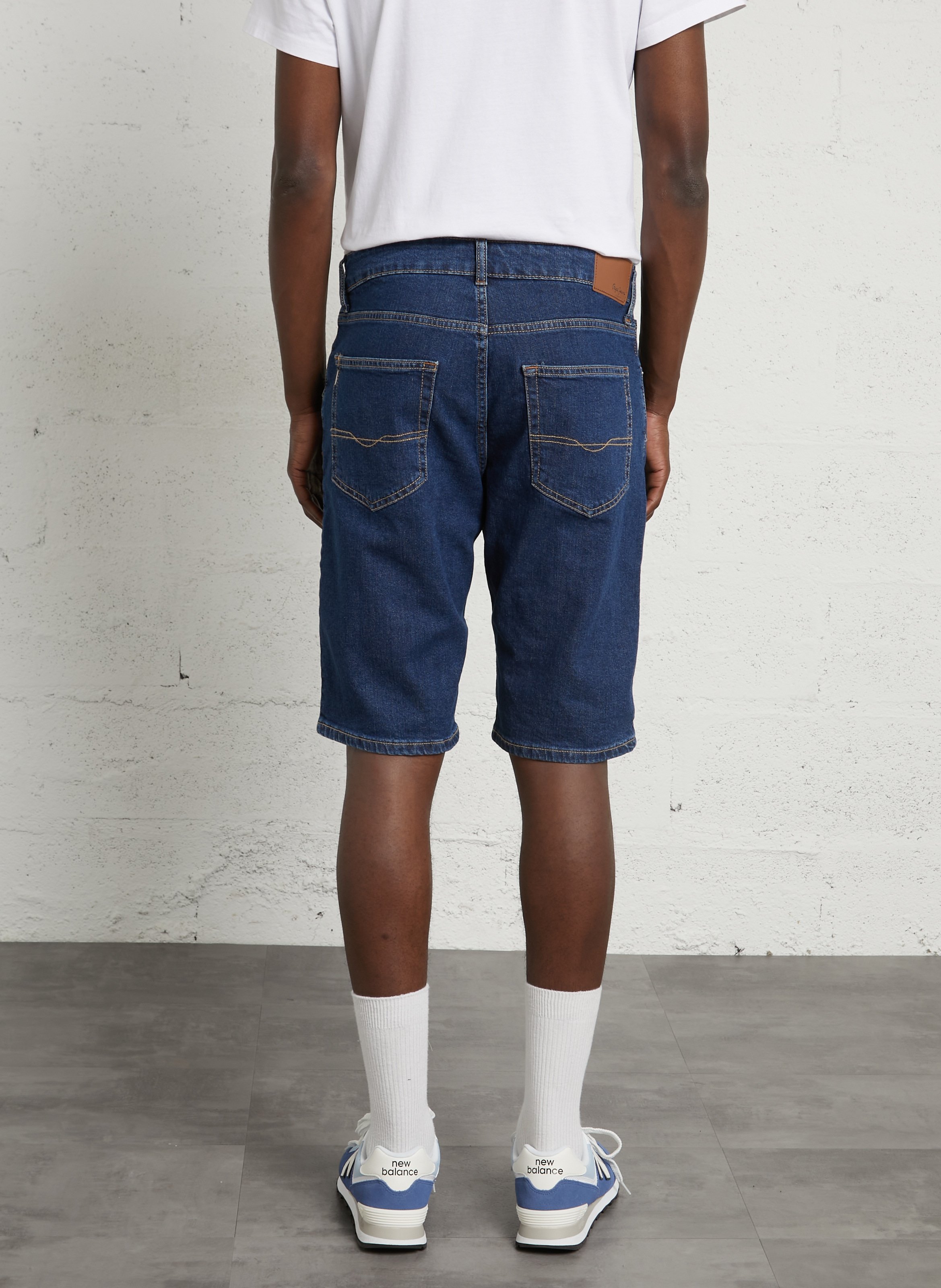 Short mi-long en jean  PEPE JEANS Bleu