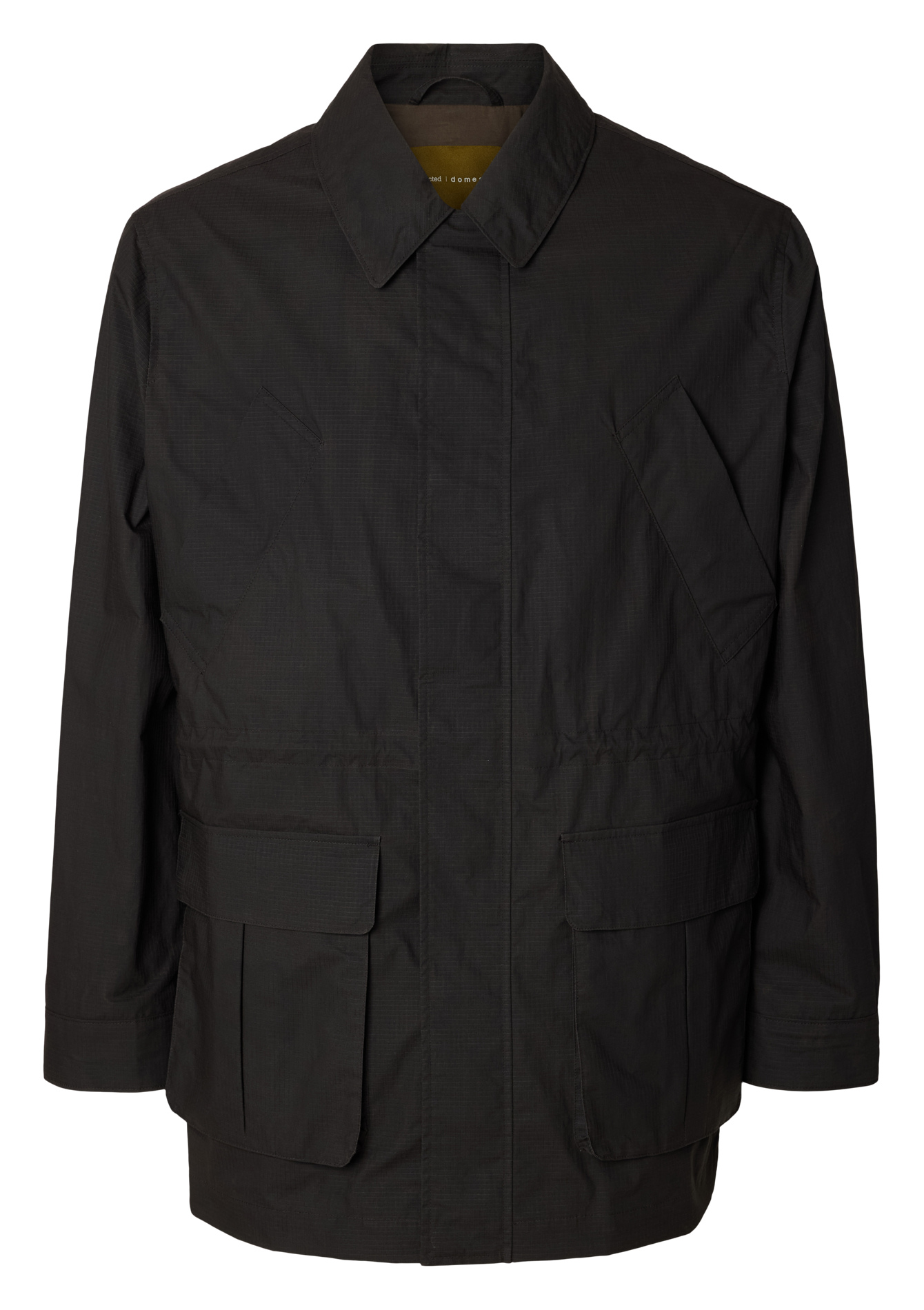 Parda classic organic cotton shirt SELECTED Brown