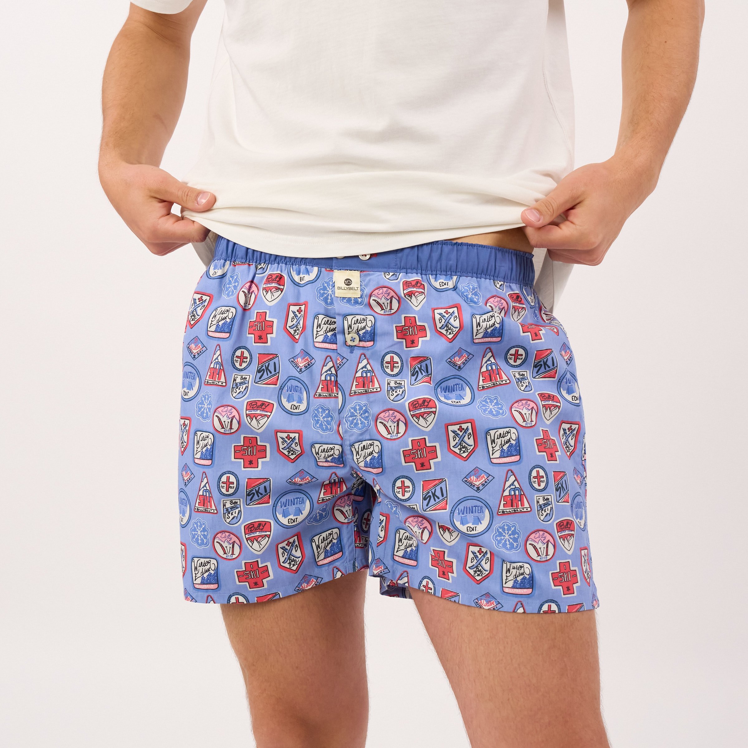 Organic cotton boxer shorts BILLYBELT Blue