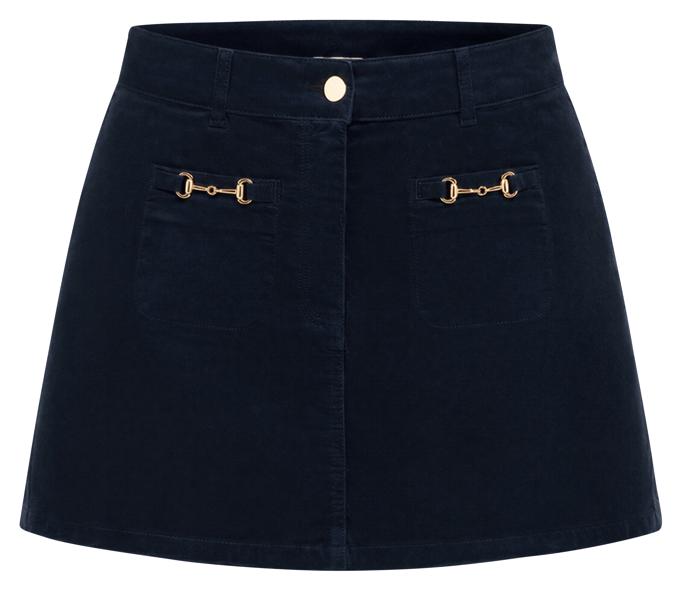Jupe courte en denim PABLO Bleu