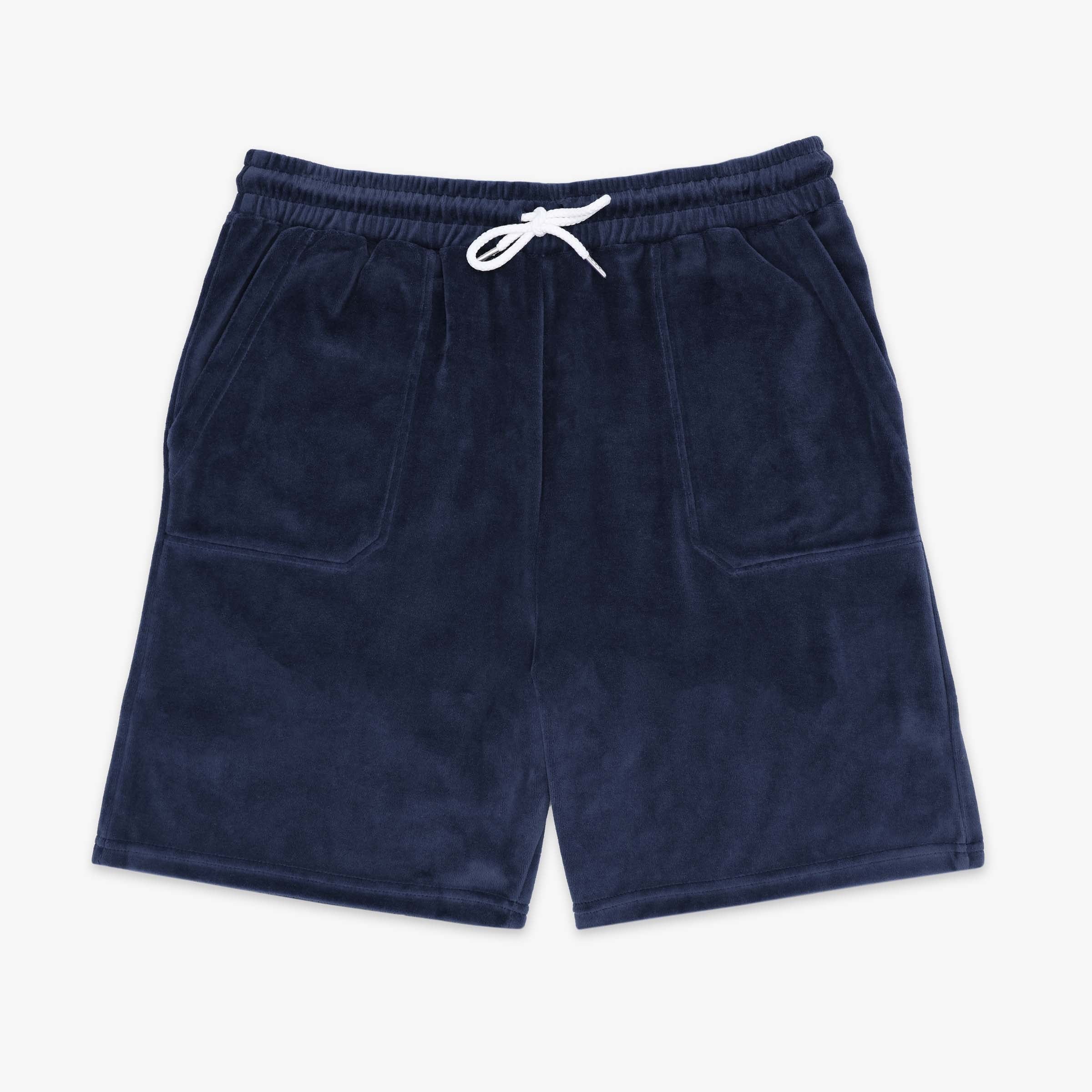 Bermuda en éponge avec taille élastiquée SERGE BLANCO Bleu