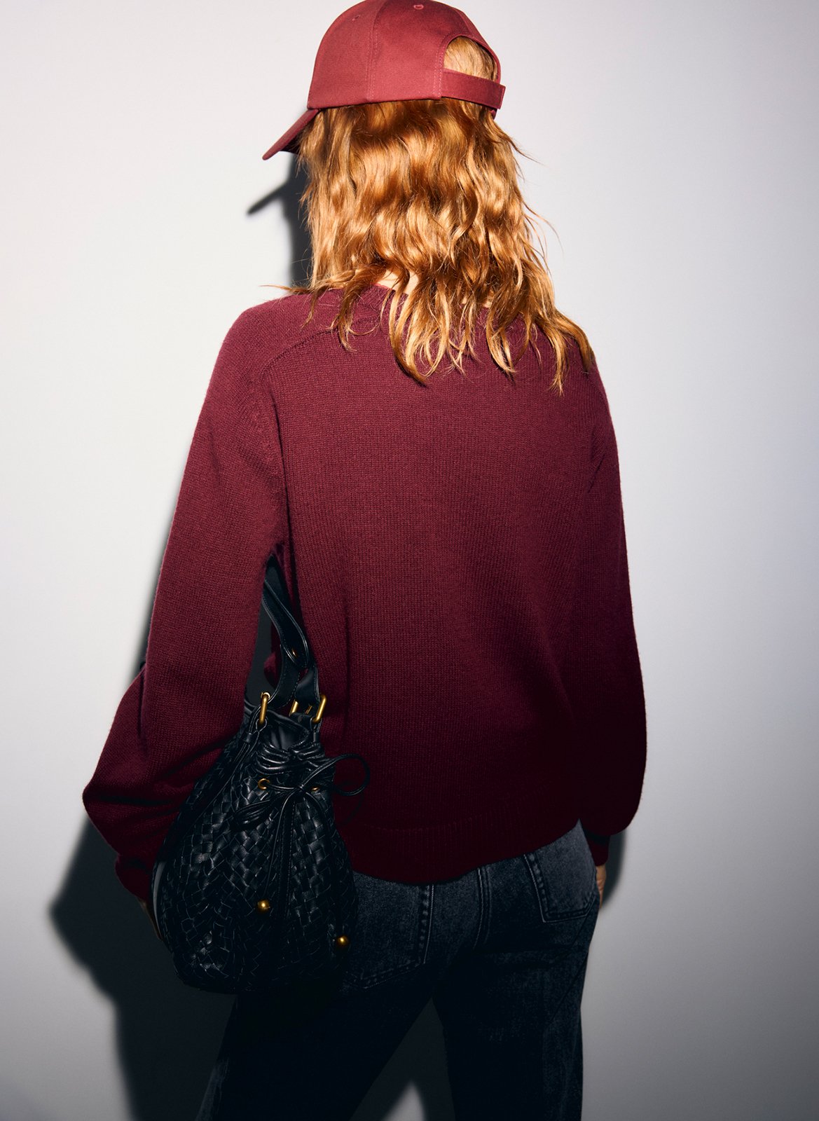 Straight wool sweater with removable collar GERARD DAREL Red