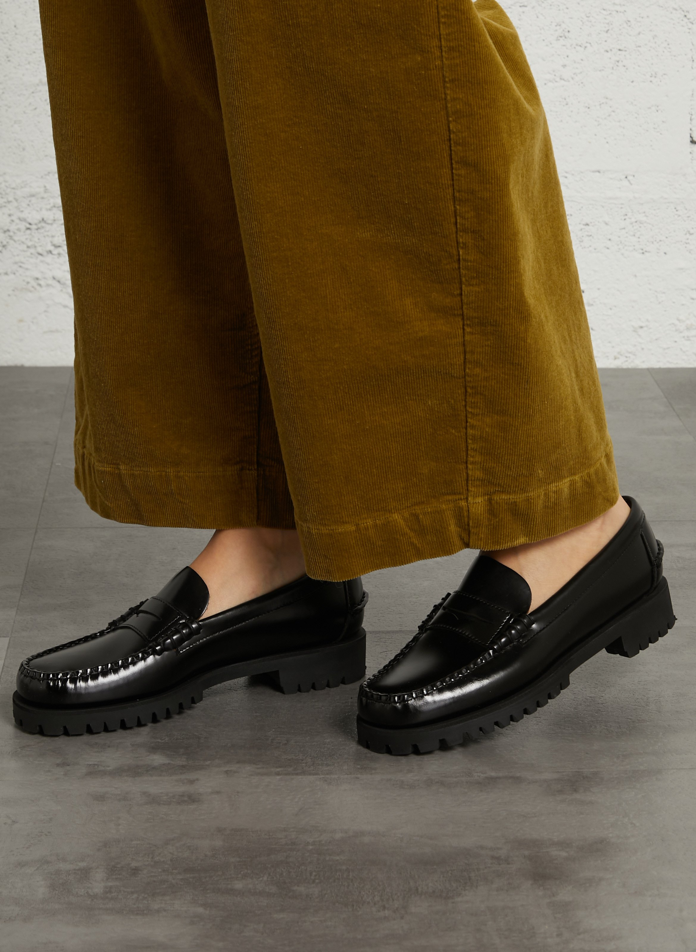 Leren loafers SEBAGO Zwart