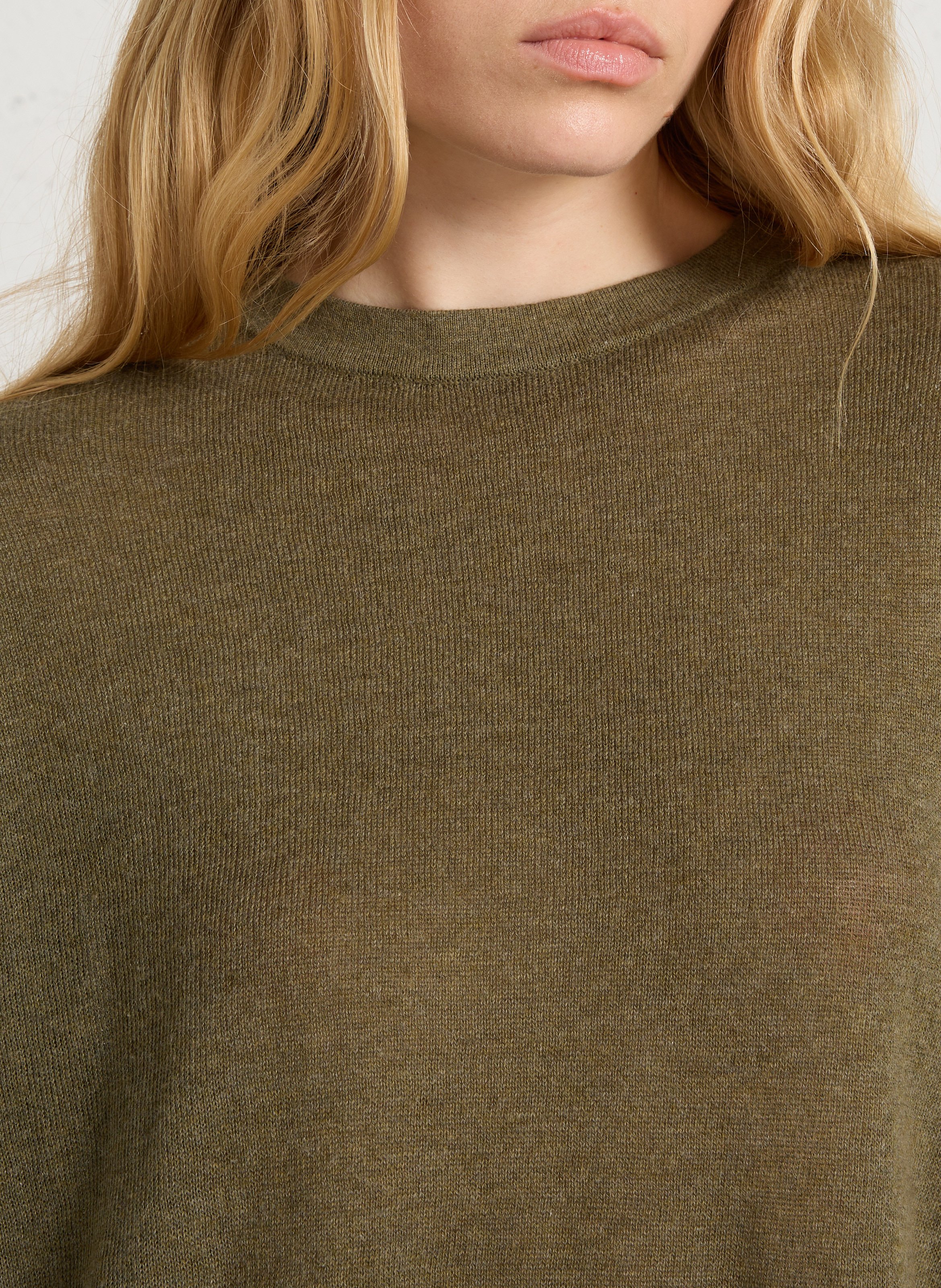 Oversize Baumwollpullover AMERICAN VINTAGE Grun