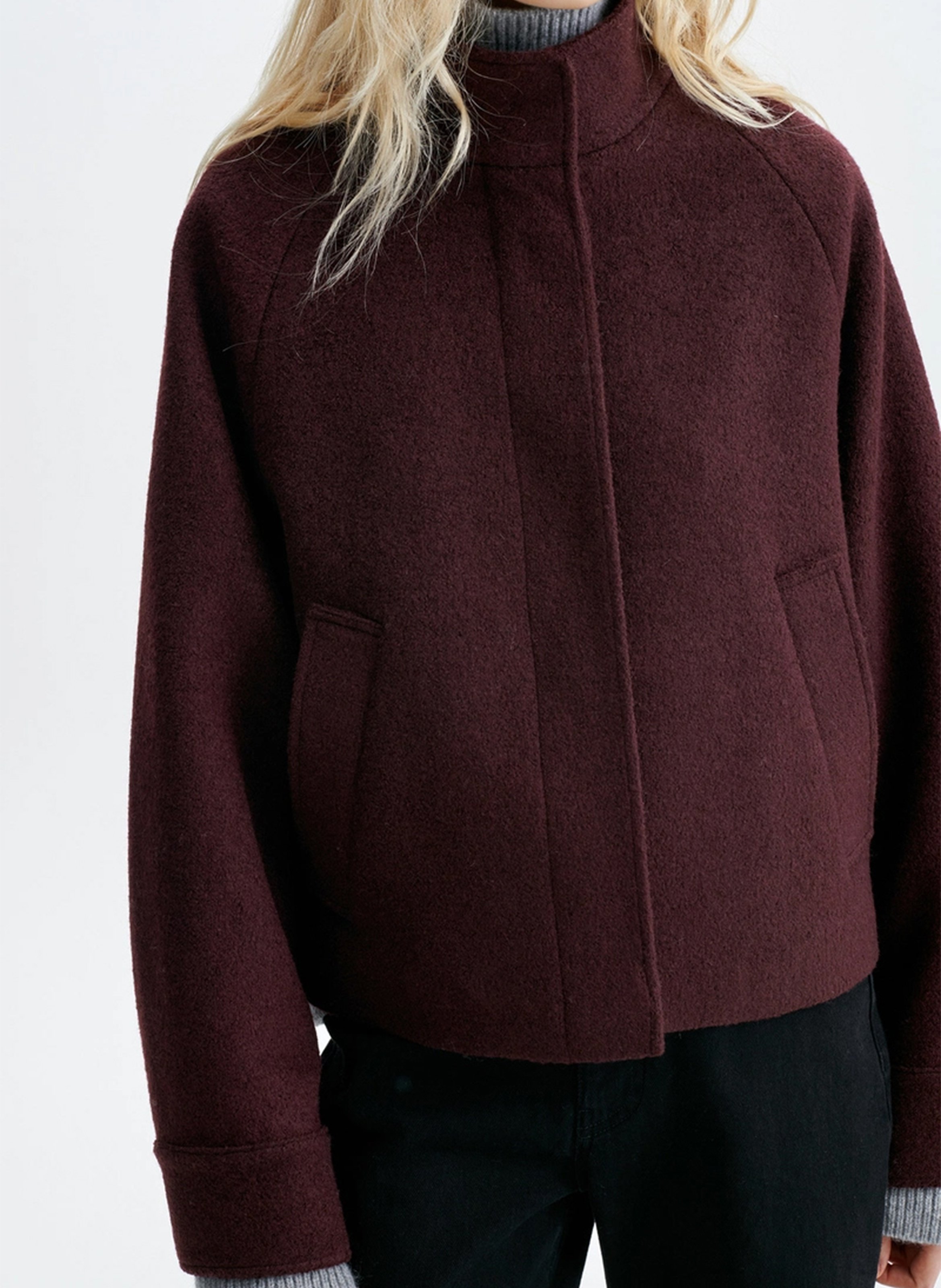 Veste droite col montant VANESSA BRUNO Rood