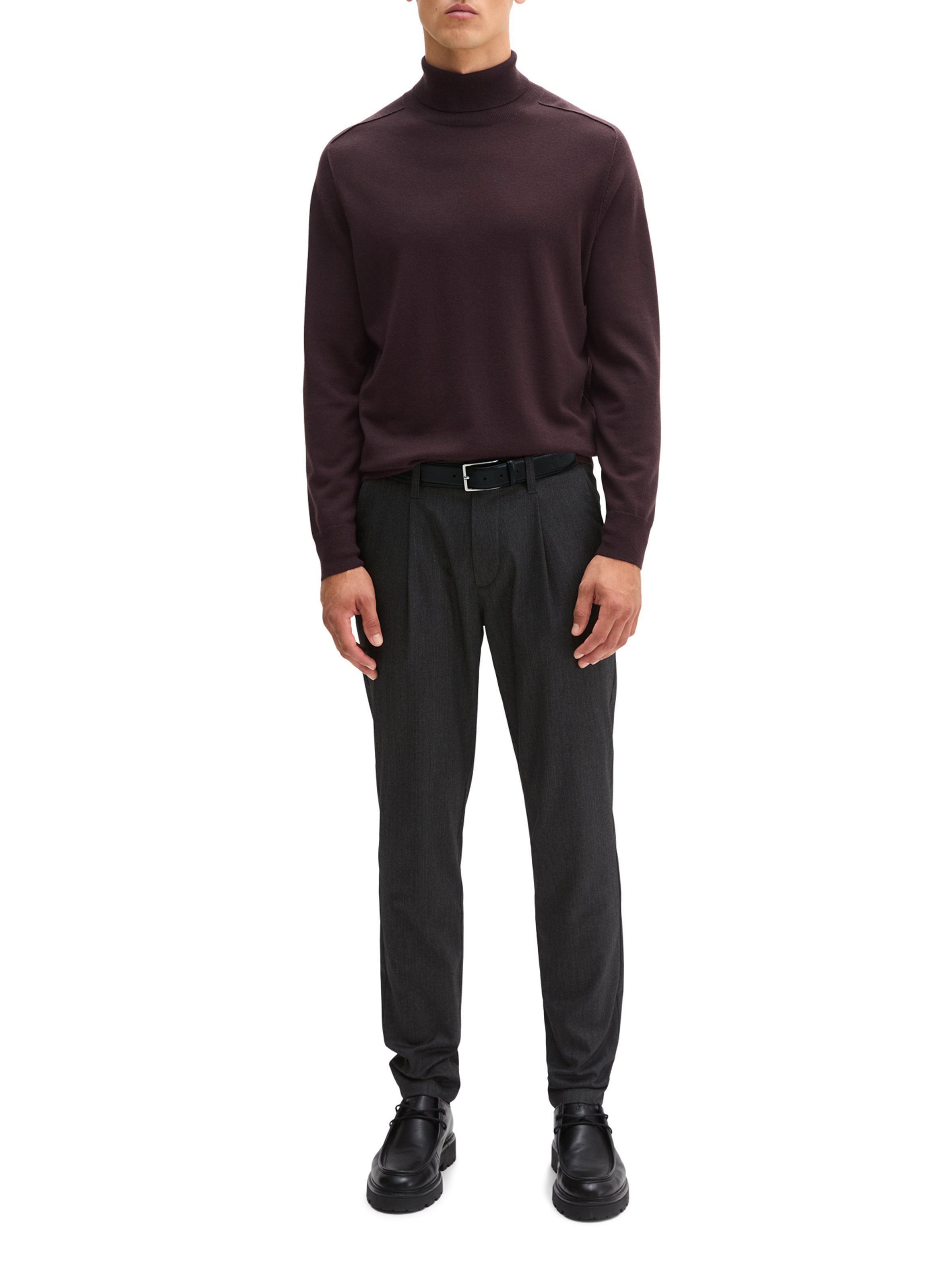 Wool turtleneck sweater MARC O'POLO Purple