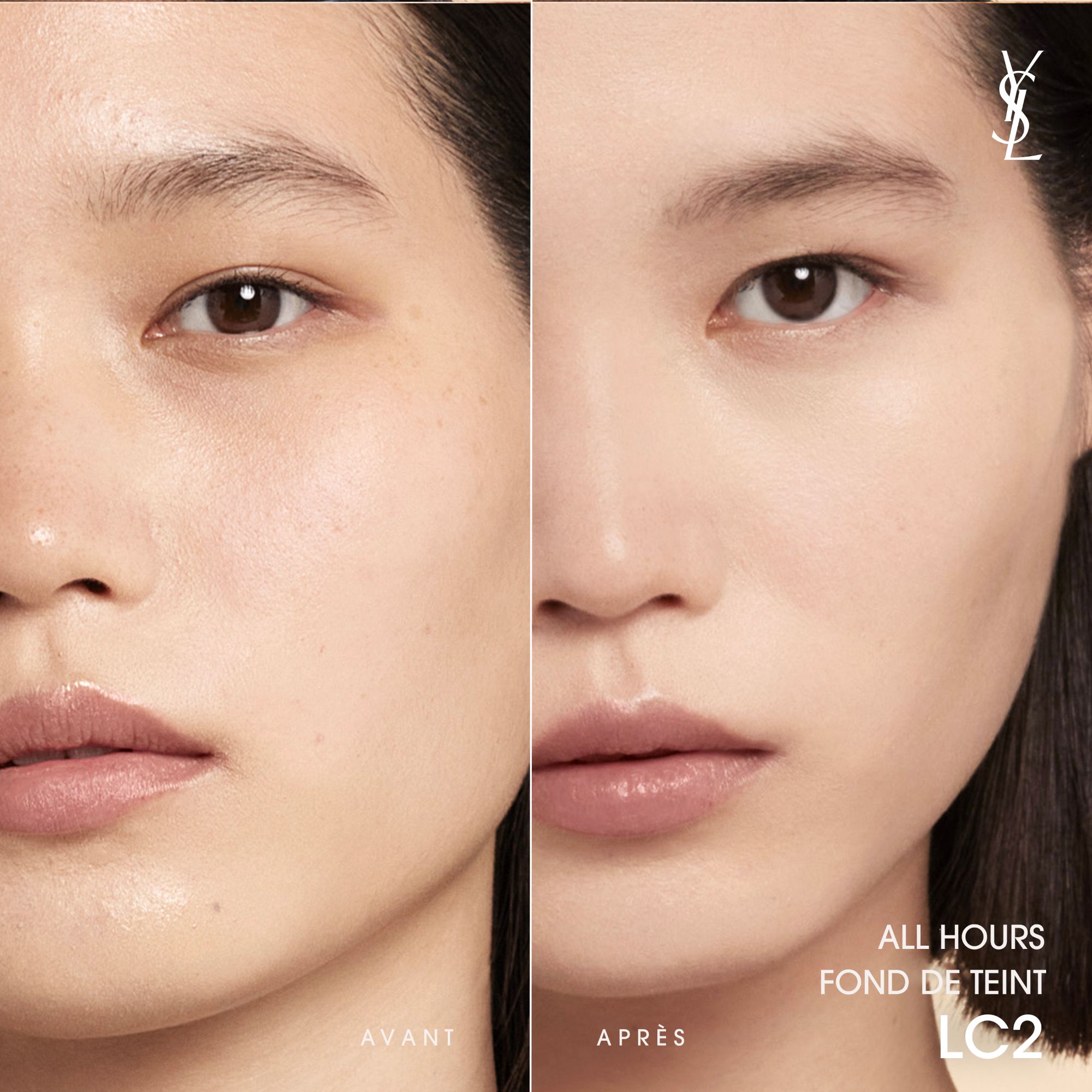 FOND DE TEINT MAT LUMINEUX 24H* HAUTE COUVRANCE YVES SAINT LAURENT Lc2