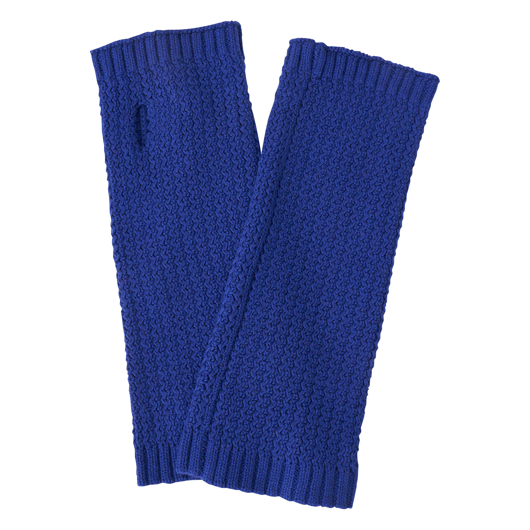 royal blue knit gloves