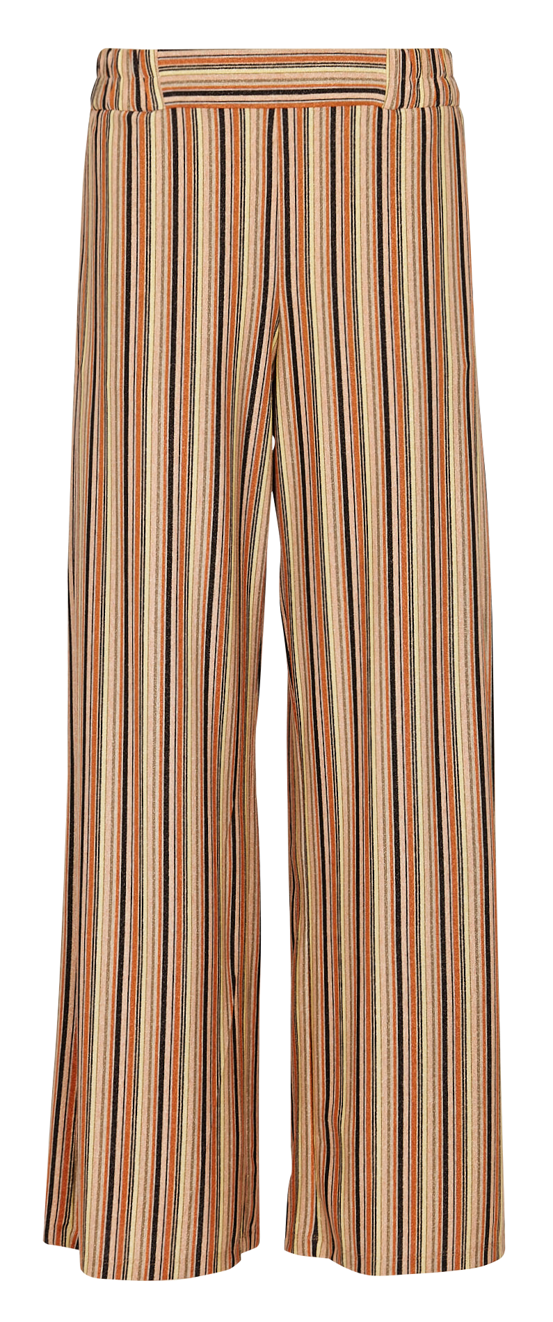 Pantalon large taille haute rayé à fils métallisés MOMONI Multicolore
