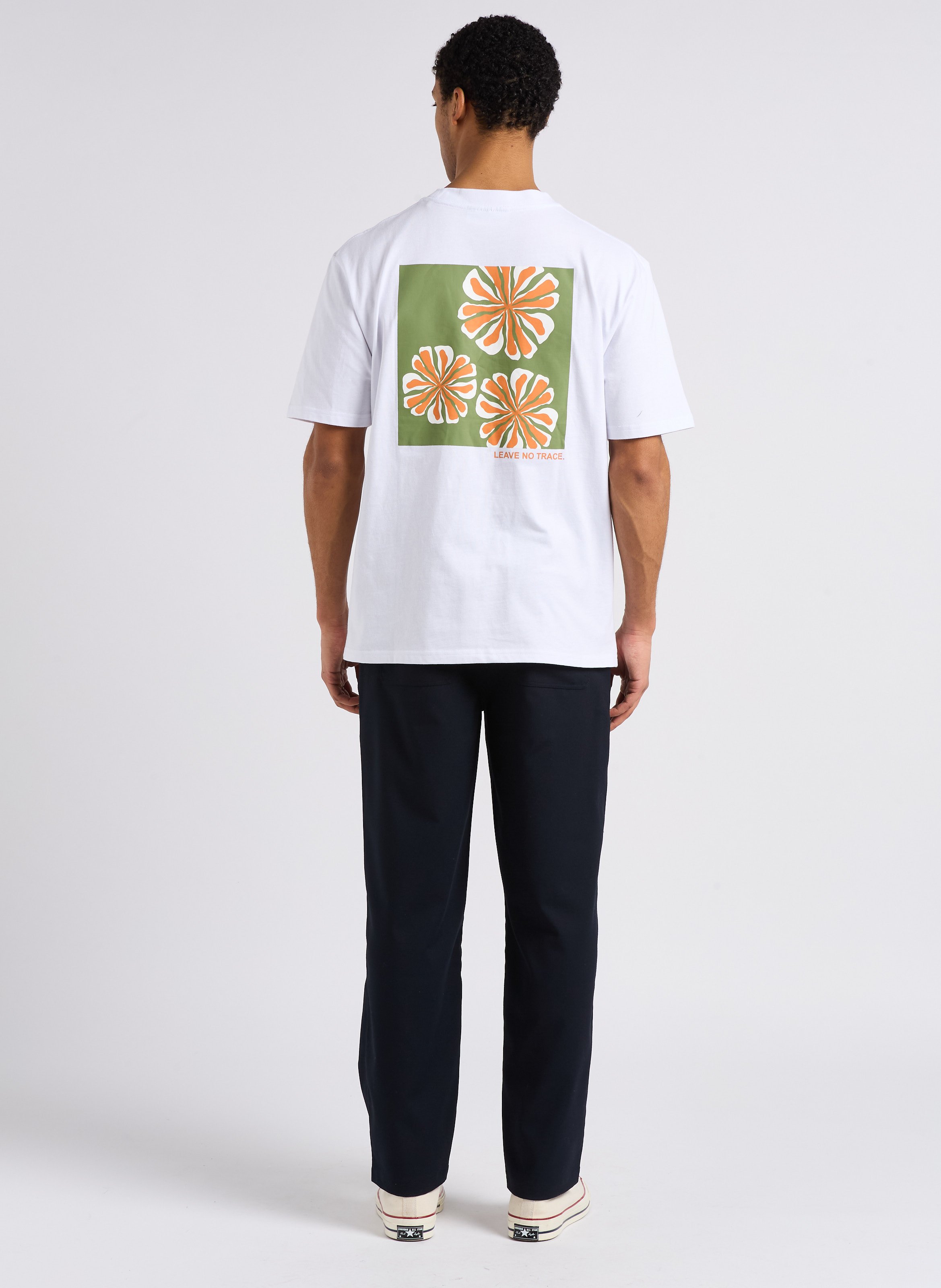 Round-neck screen-printed cotton T-shirt MINIMUM Khaki