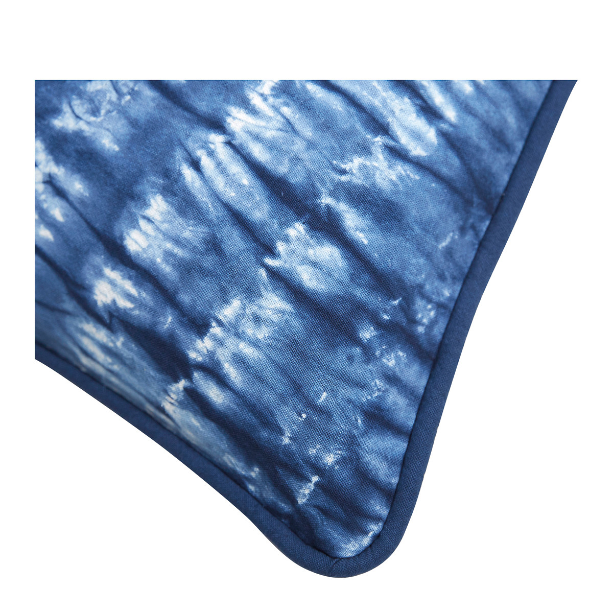 Cotton cushion BLANC D'IVOIRE Blue