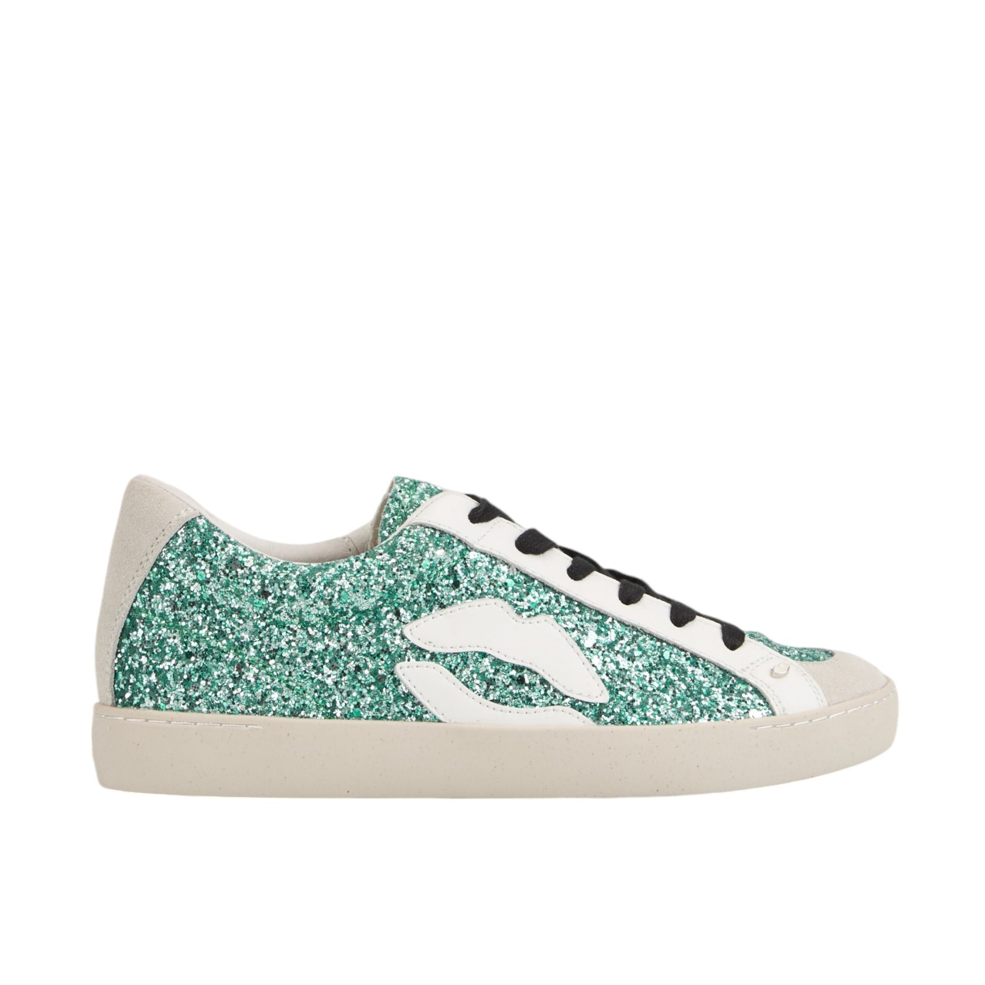 Jimmy leather sneakers BONS BAISERS PARIS Green