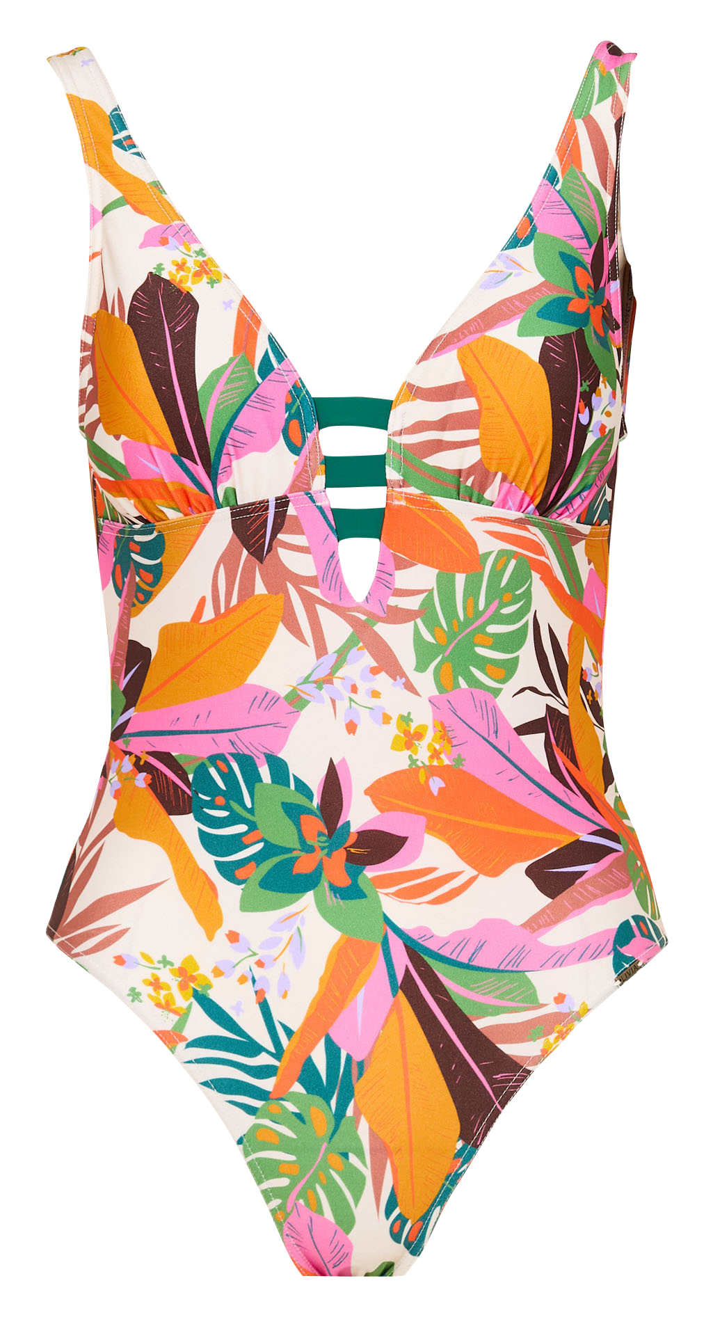 Maillot de bain 1 pièce imprimé LIVIA Beige