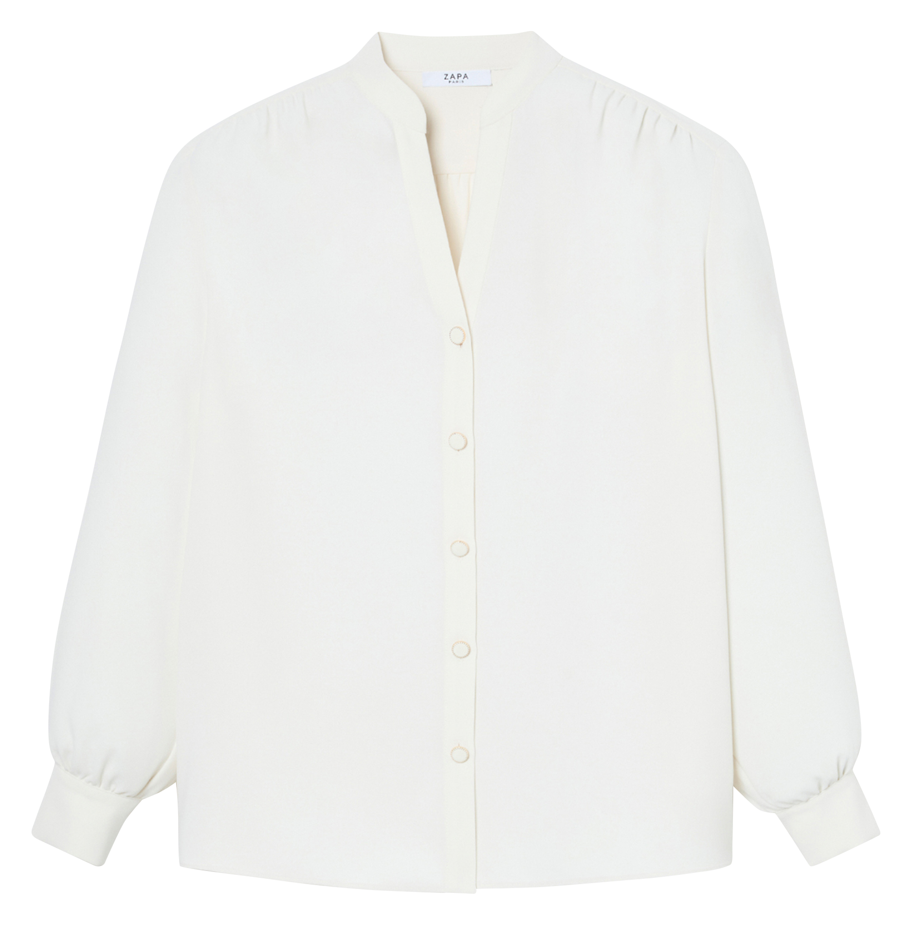 Blouse col tunisien ZAPA Blanc
