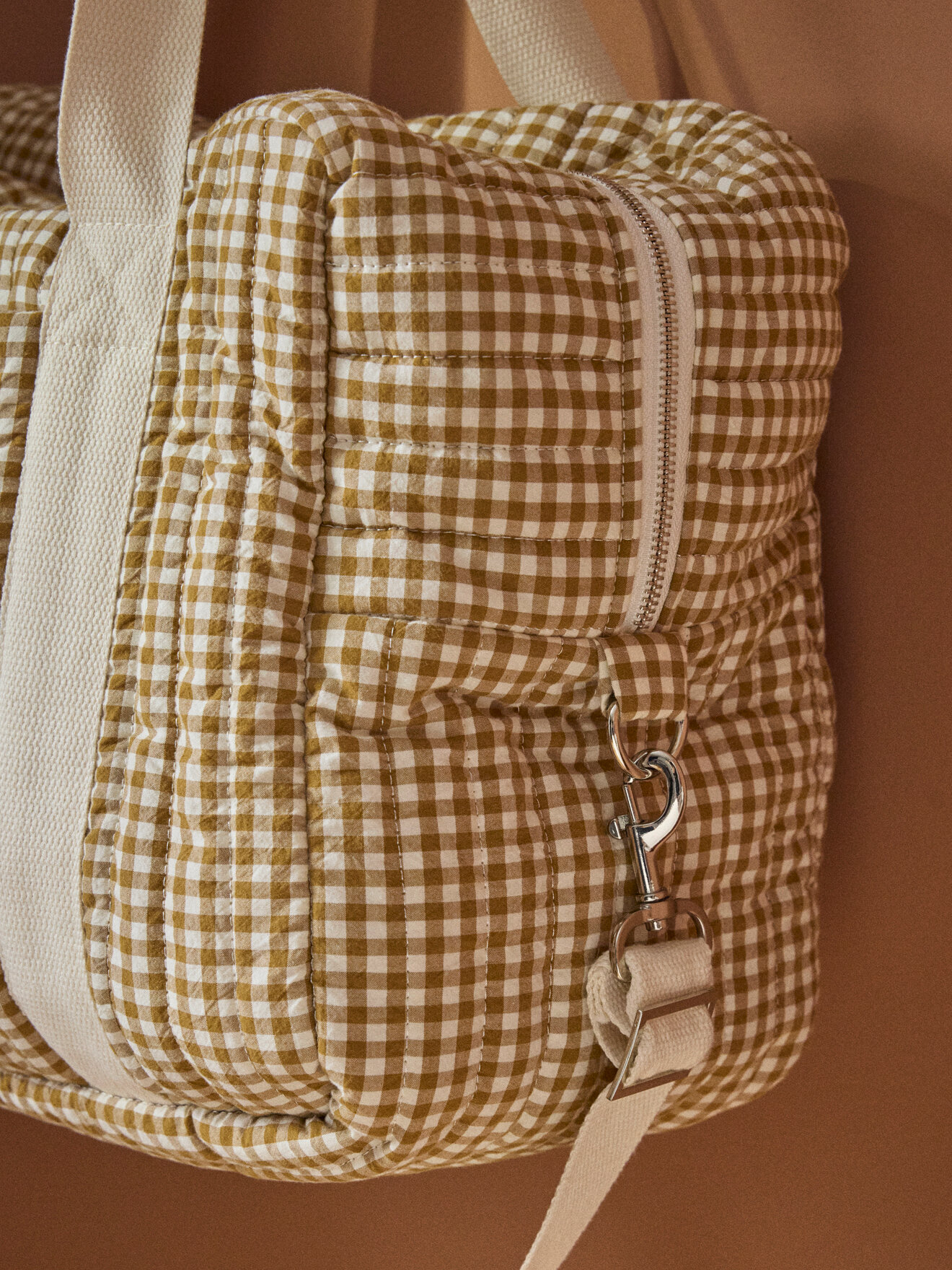 Cotton muslin diaper bag CYRILLUS Brown