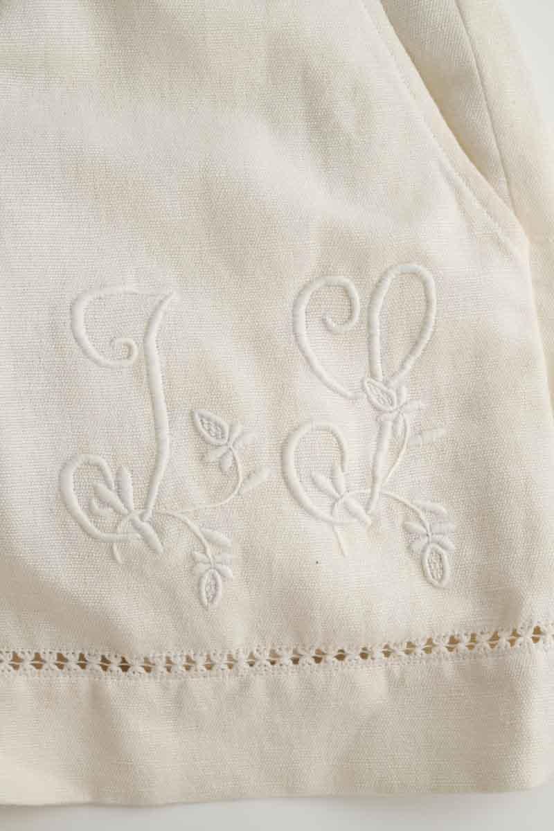 Linen mini shorts LAURENCE BRAS - Seconde Main Beige