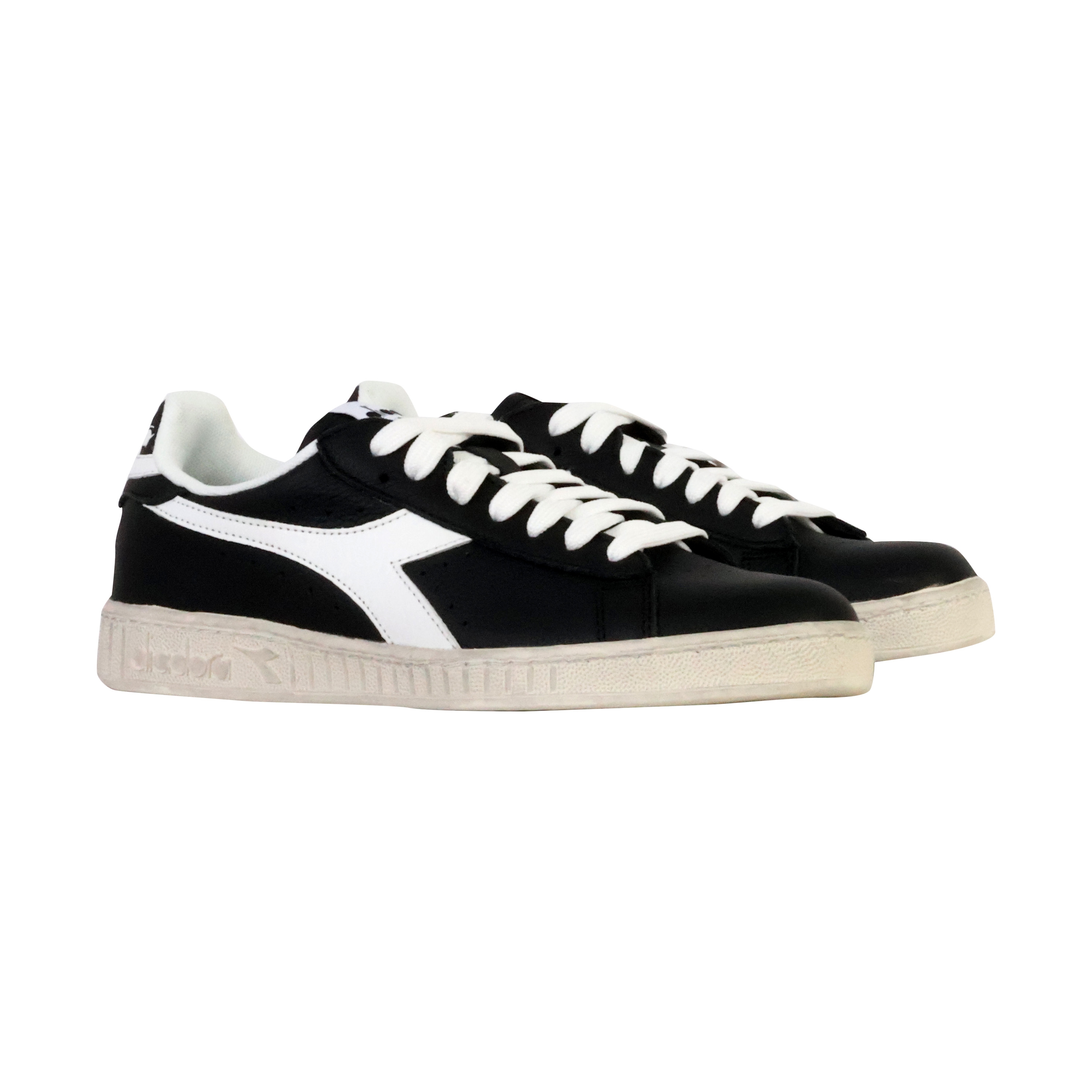 Leather sneakers Game L Low Waxed DIADORA Black