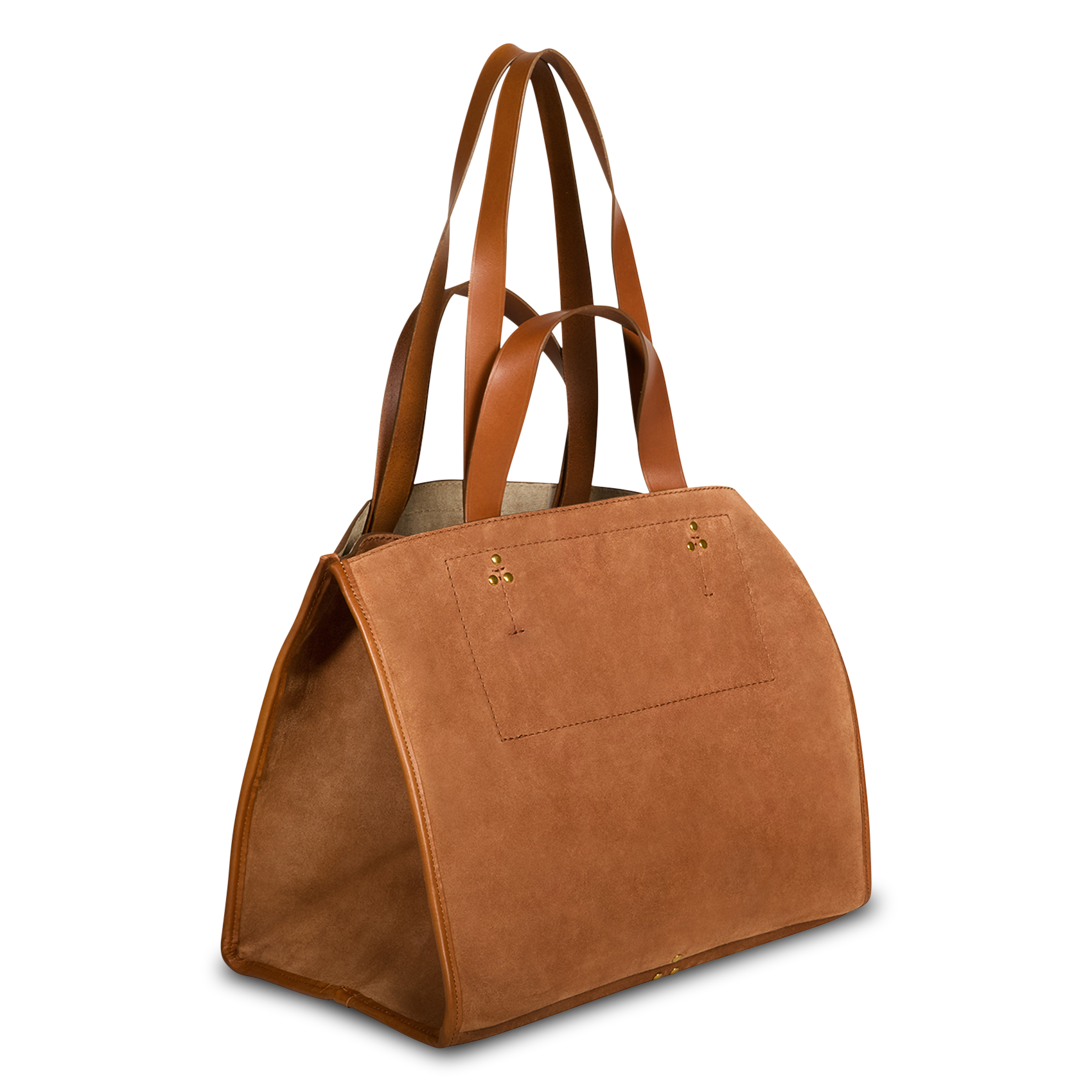 Leather tote bag JEROME DREYFUSS Brown