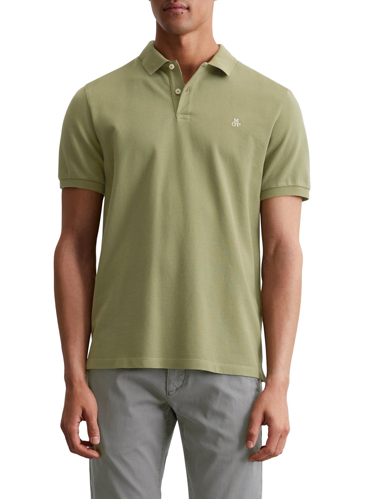 Regular-fit, katoenen polo MARC O'POLO Groen
