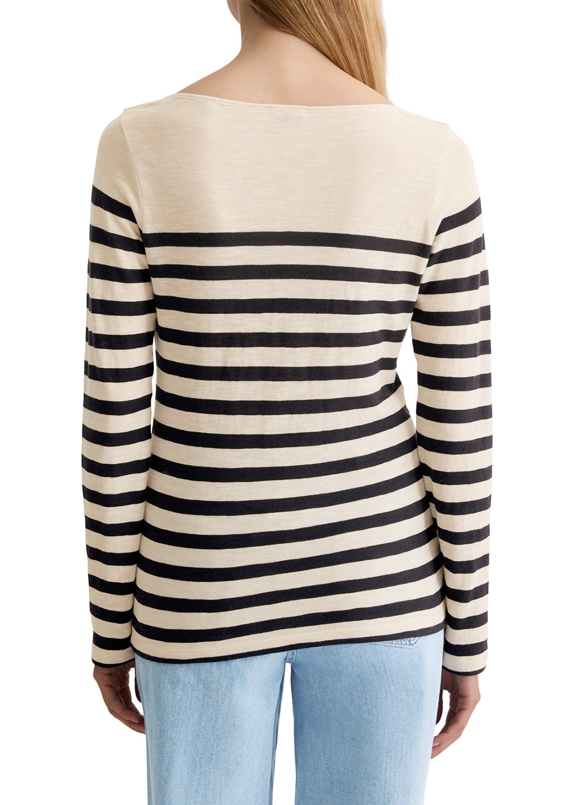 Straight striped cotton boat neck t-shirt MARC O'POLO Multicolored