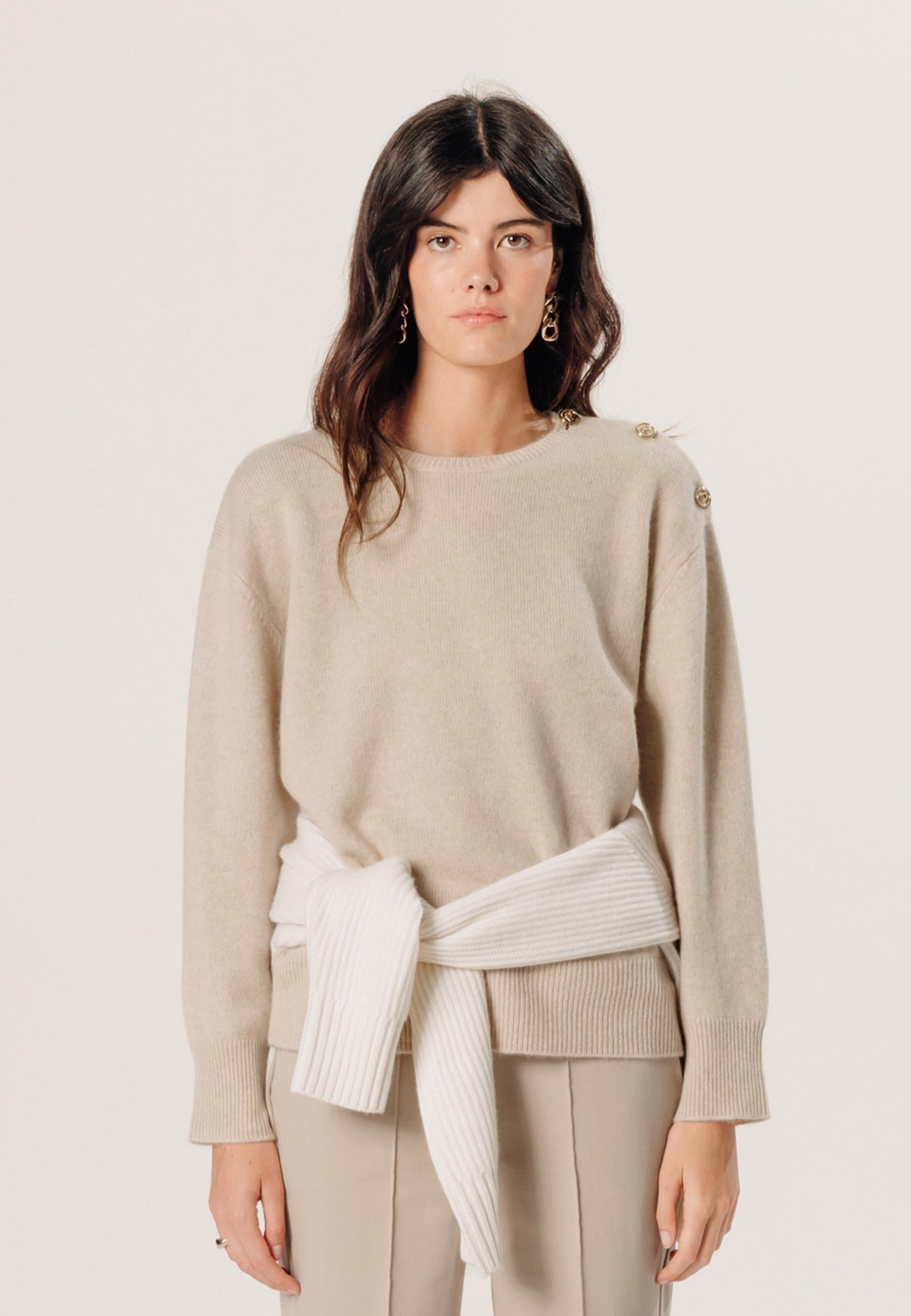 Oversized cashmere sweater RODIER White