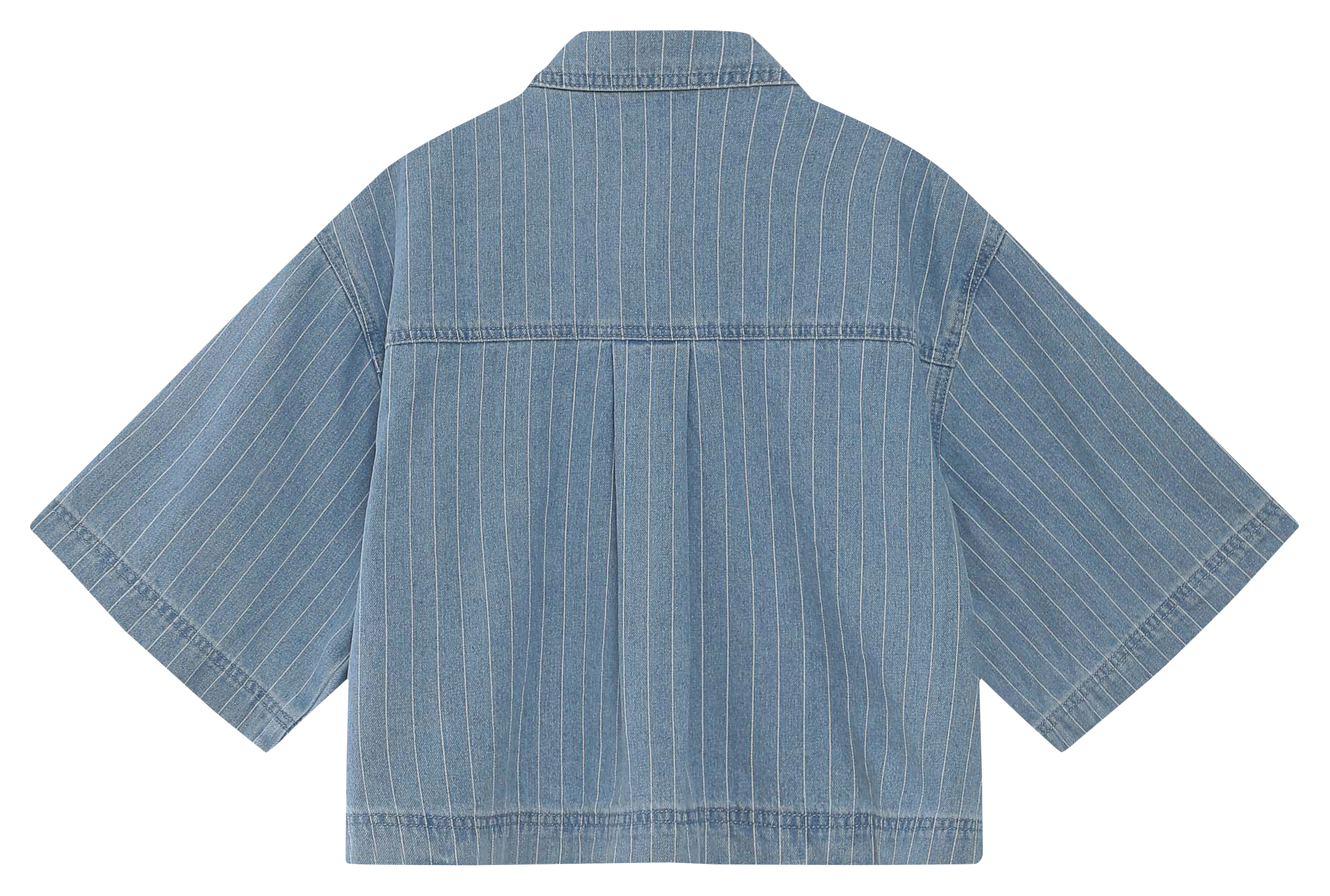 Chemise ample en denim rayé GRACE ET MILA Bleu