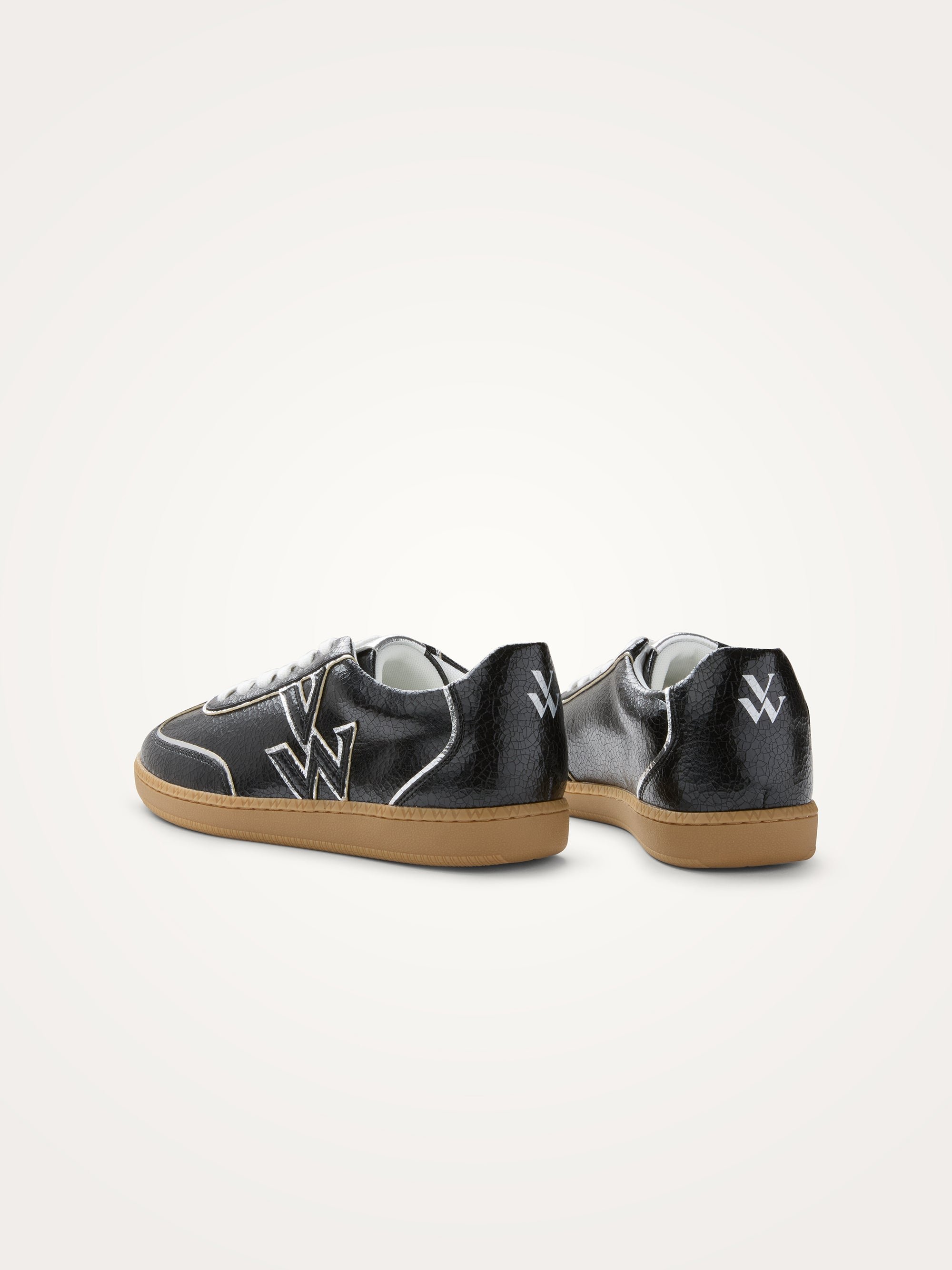 Sneakers with monogram on retro sole VANESSA WU Black