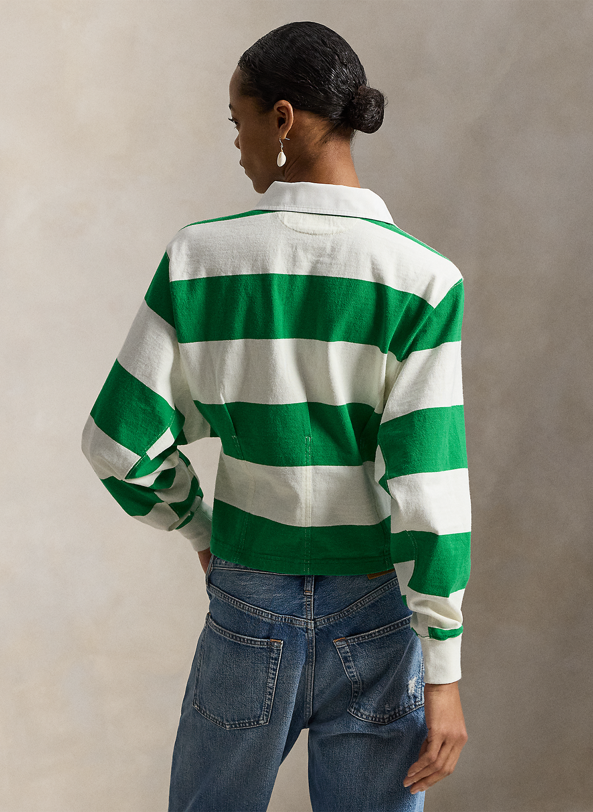 Relaxed-fit striped cotton polo POLO RALPH LAUREN Green