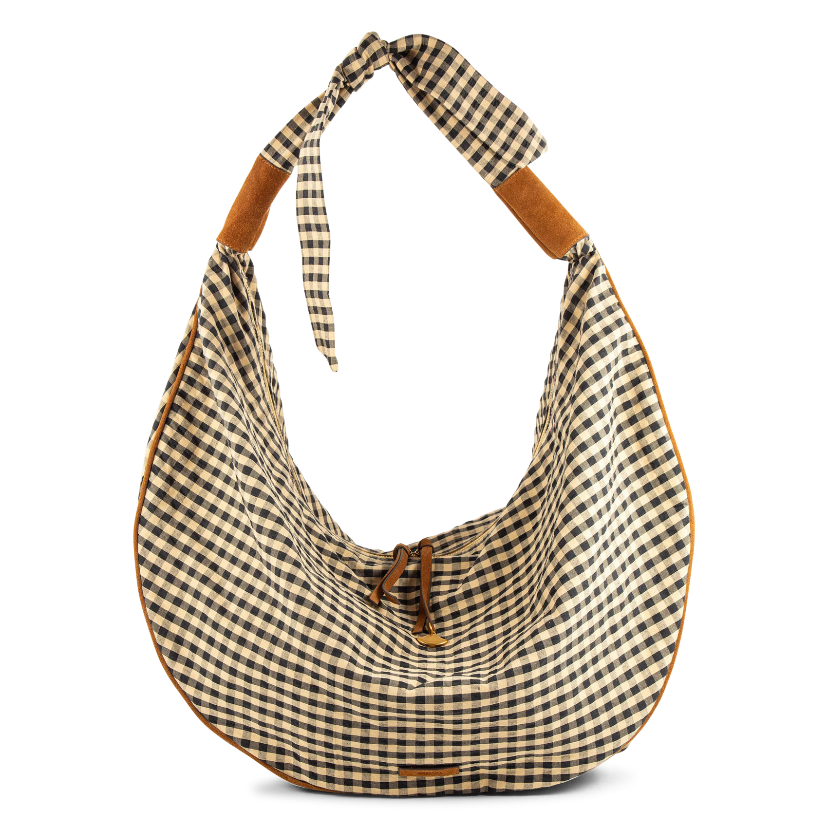 Tasche mit Schulterriemen aus Baumwolle und Leder SESSUN Beige