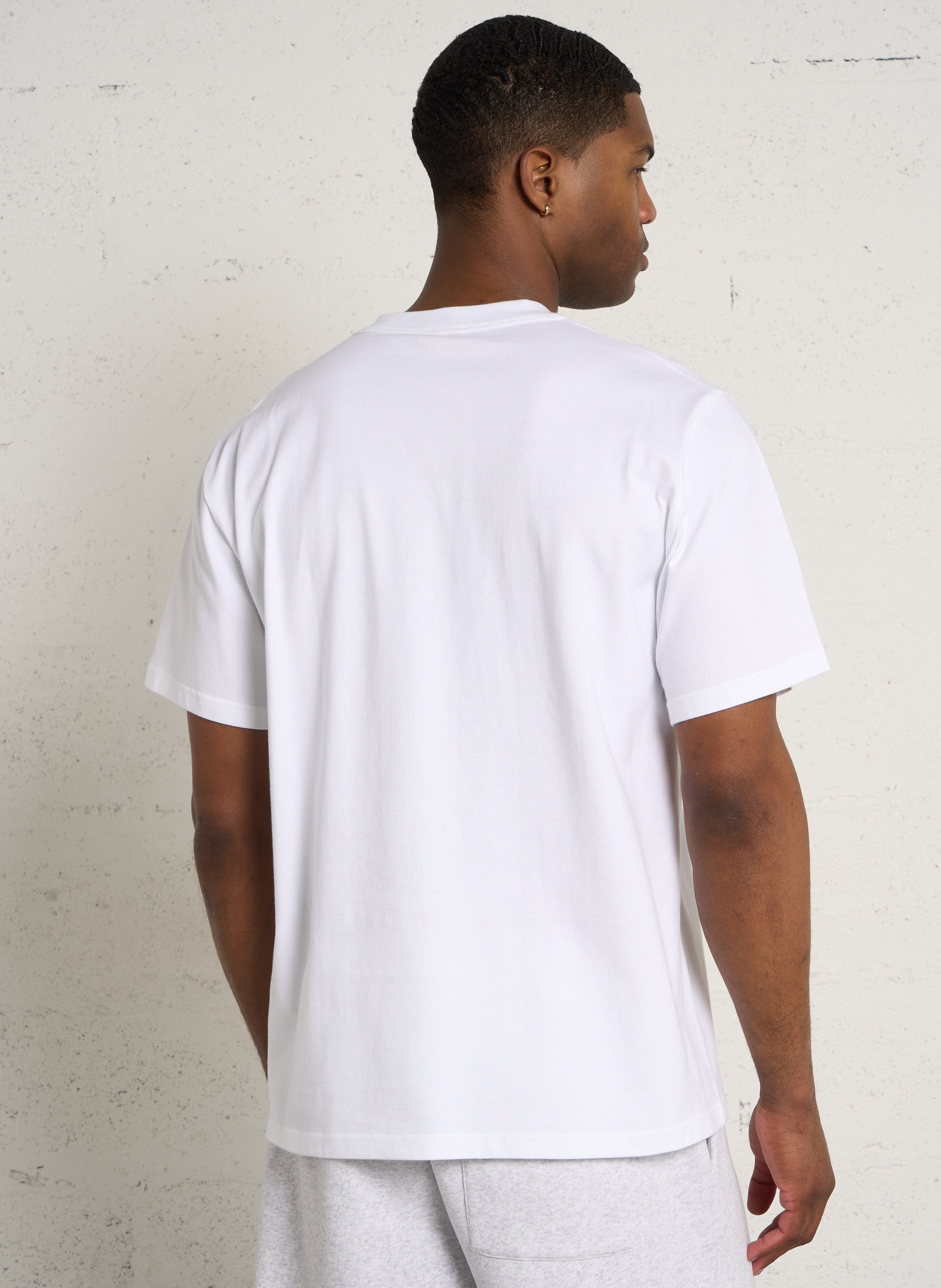 Geripptes T-Shirt aus Bio-Baumwolle mit gerippten Kanten ARMOR LUX Weiss