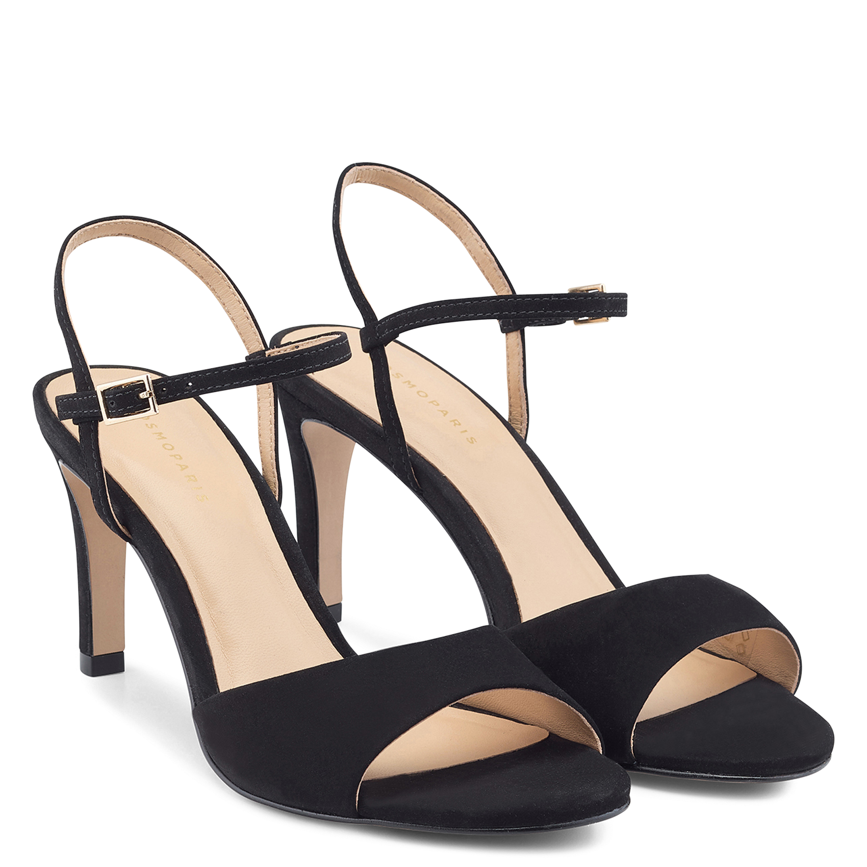 Sandales hautes en cuir COSMOPARIS Noir