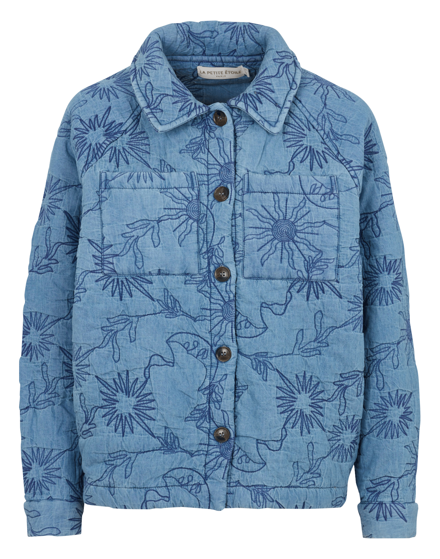 Oversized cotton jacket LA PETITE ETOILE Blue